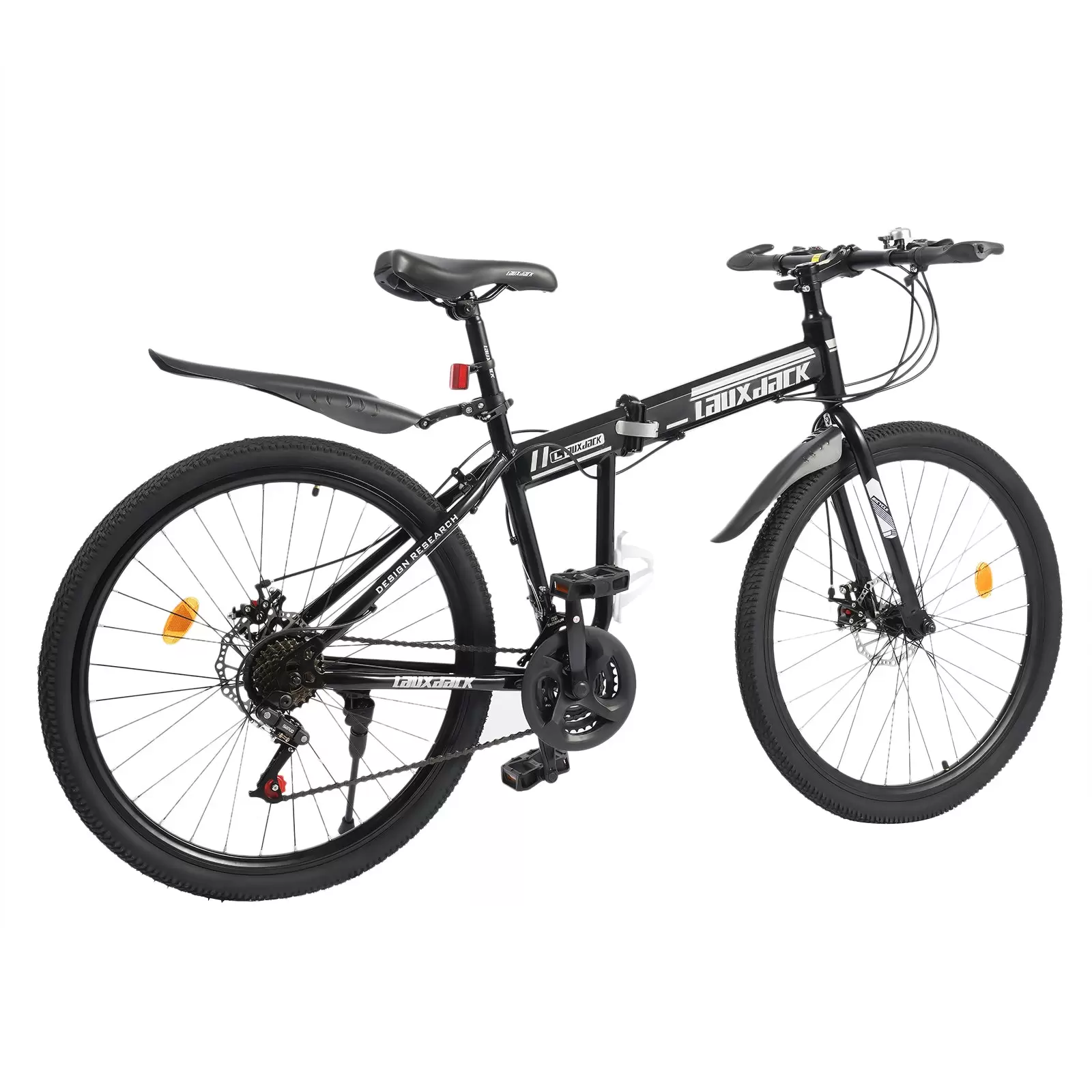 Klappfahrrad 26 Zoll Mountainbike 21 Gang Mountainbike Folding Fahrrad Schutzblechset|Einstellbare Sitzhöhe