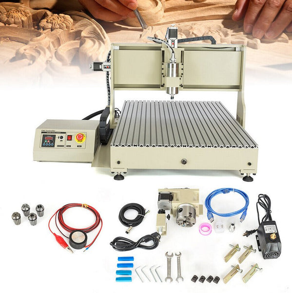 USB 2200W 4Achse CNC 6090 Router Fräsemaschine Graviermaschine 2200W USB Fräsmaschine Gravierer Router Machine Kit