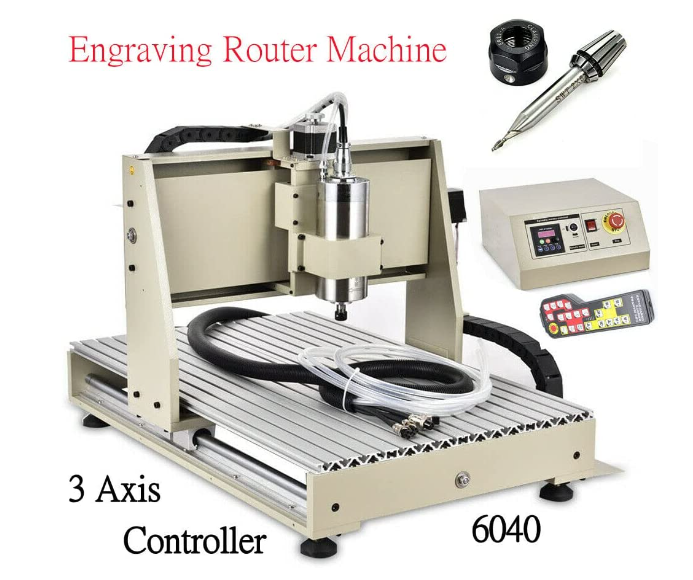 1500 W Graviermaschine–3 Achsen 6040 VFD–Gravierfräsmaschine Router+Handrad+Controller