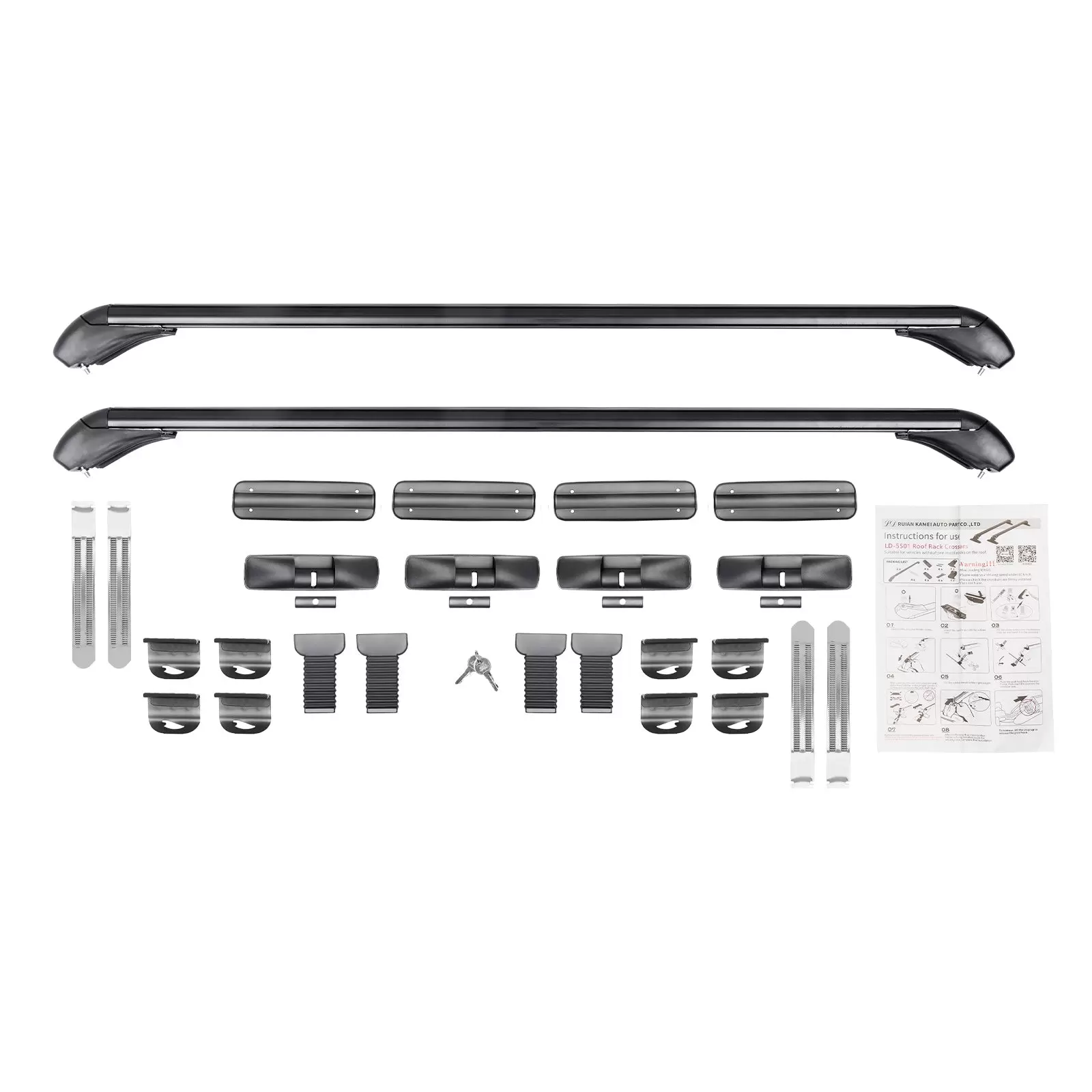 Dachträger Aluminium Dachgepäckträger Auto 2-teiliger Universal Kreuzschienen  Relingträger