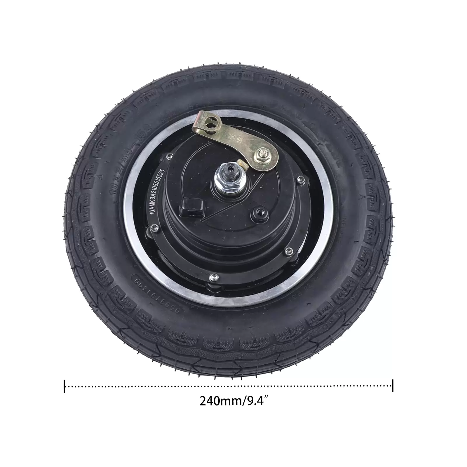 10 Zoll Antriebsradmotor, Elektroroller Motor Nabenmotor 36V 350W, für 10-Zoll-Trommelbremsnabenmotor, für Elektrofahrrad, , Scooter