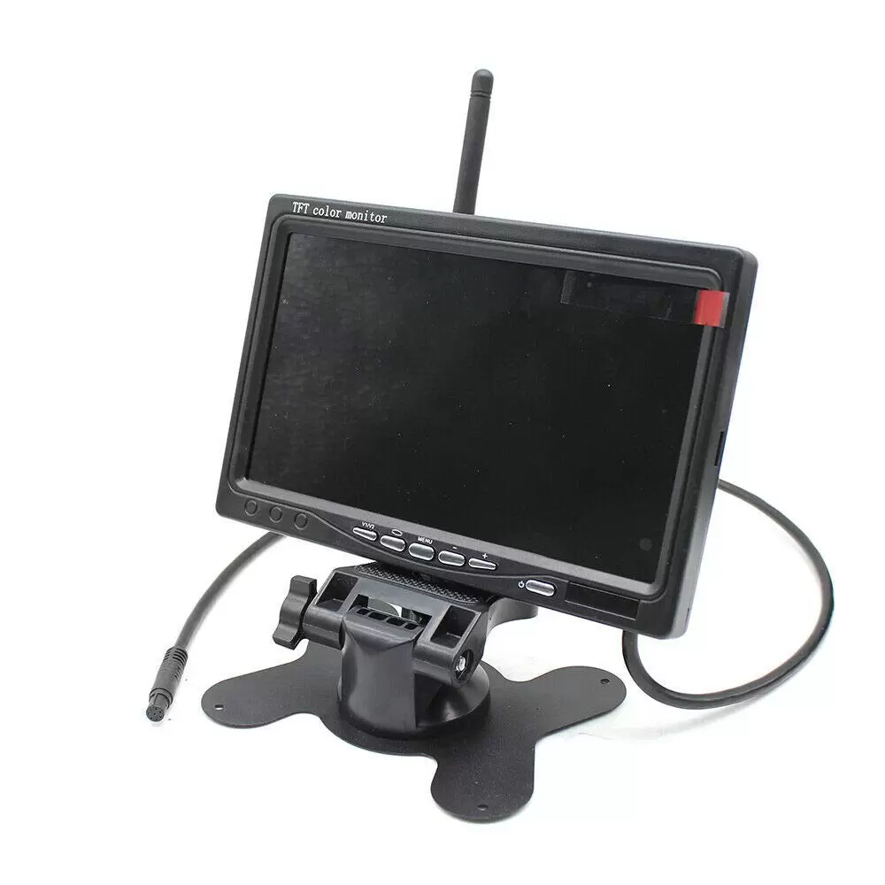 4+ 7 Zoll Drahtloser Monitor 15M Nachtsichtweit Auto Monitor Rückansicht Set Nachtsicht Kamera