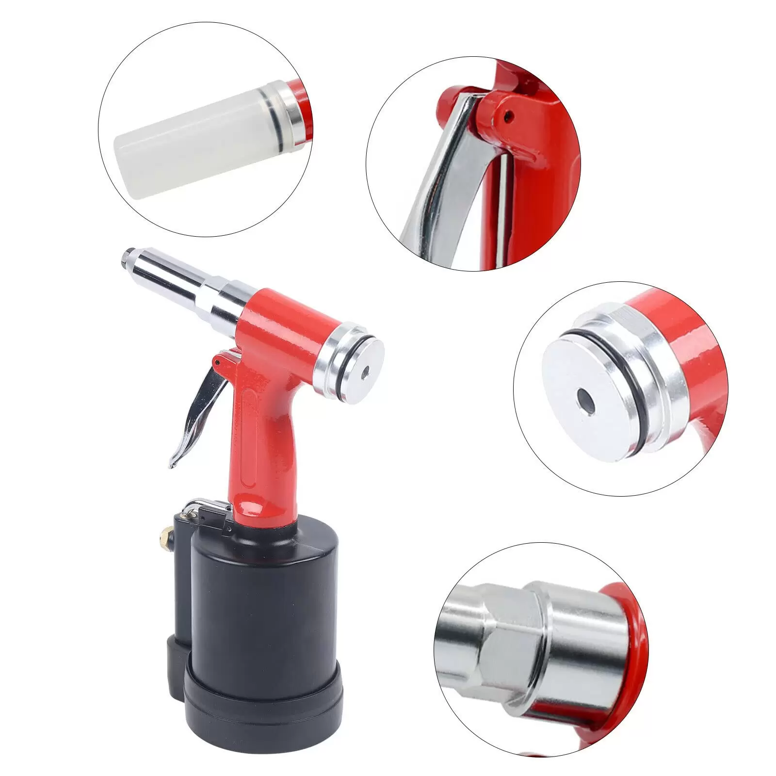 Blindnietpistole 1/4 NPT Druckluft Pneumatische Nietpistole Druckluft Blindnieten Air Nietgerät Blindnietgerät