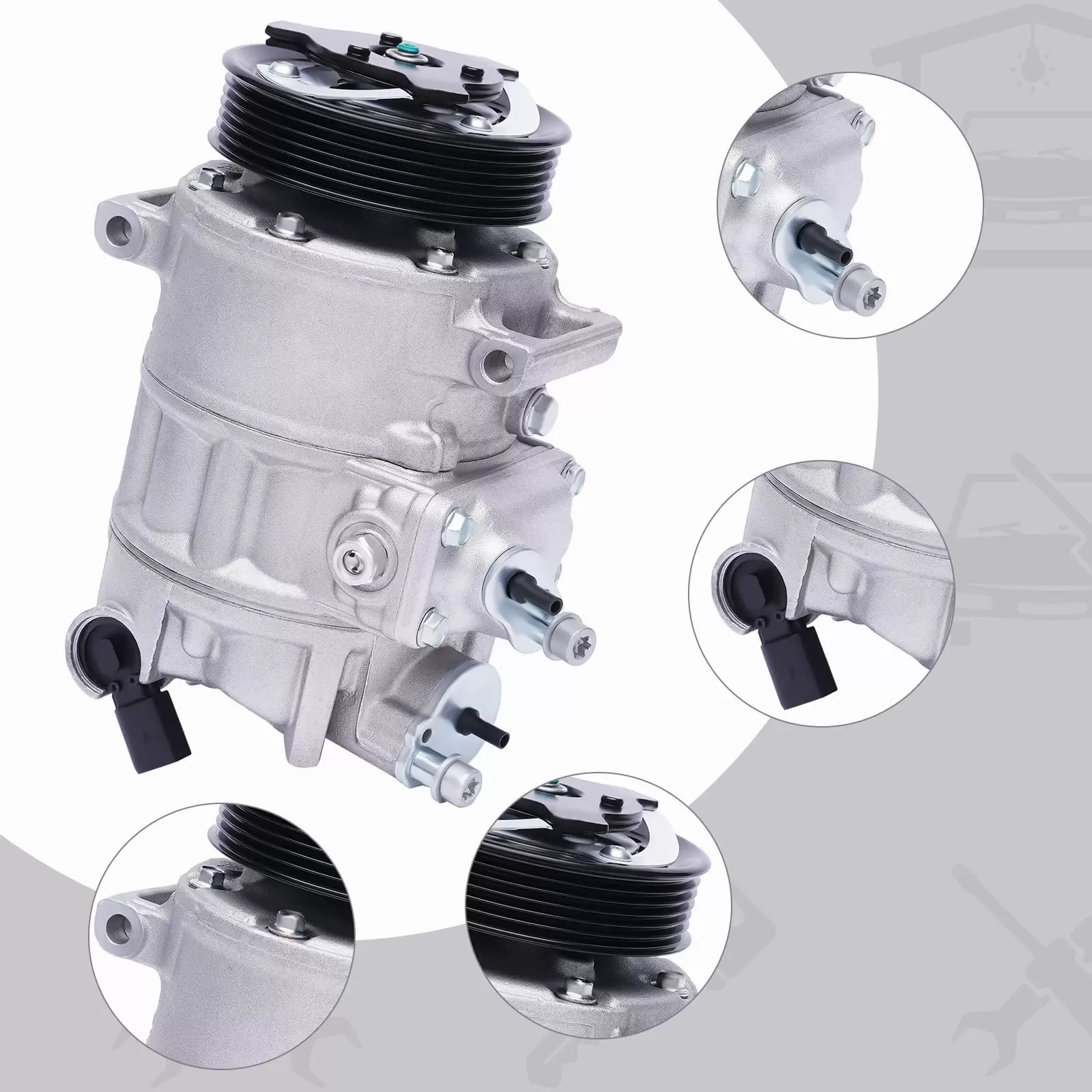 A/C Klimakompressor Klimaanlage Kompressor Für A3 8P1 Jetta Golf Seat Altea TDI/TFSI/FSI/TSI