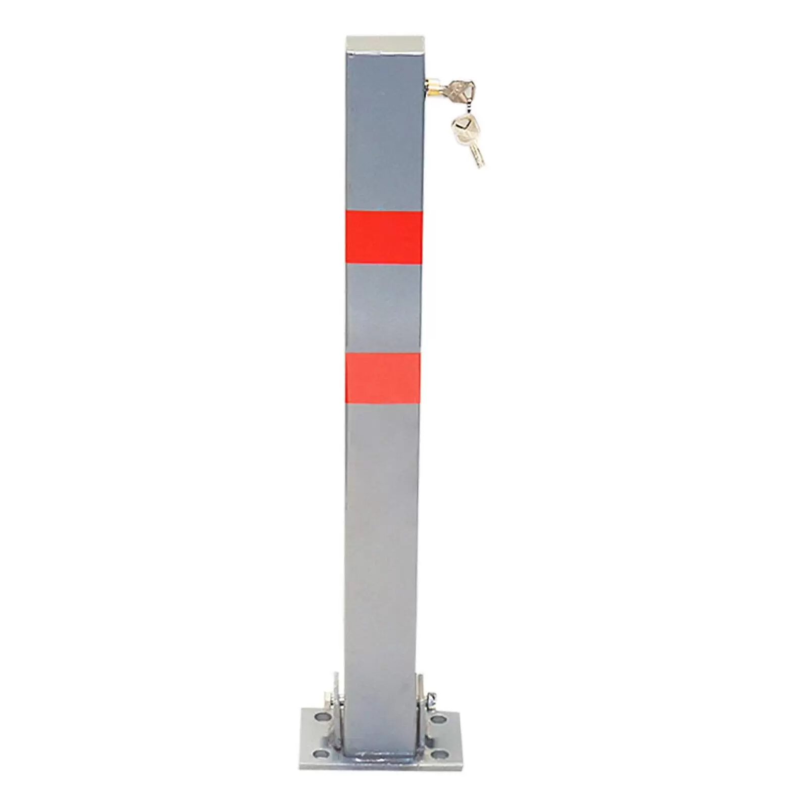 65CM Klappbare Absperrpfosten Parkplatz Barriere sichtbar rot reflektierende runde Stange