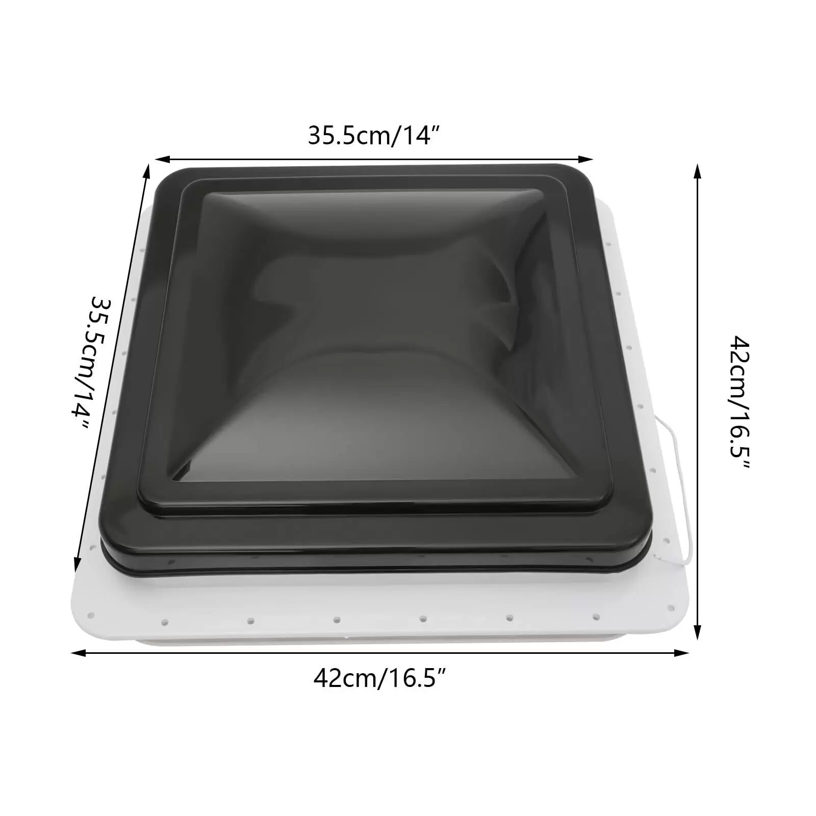 Vent Dachluke Dachfenster Klar Dachhaube 14" Für Wohnwagen Oder Wohnmobil für Wohnwagen Wohnmobil Caravan Vent Dachluke Dachfenster Klar Dachhaube 14" Für Wohnwagen Oder Wohnmobil für Wohnwagen Wohnmobil Caravan