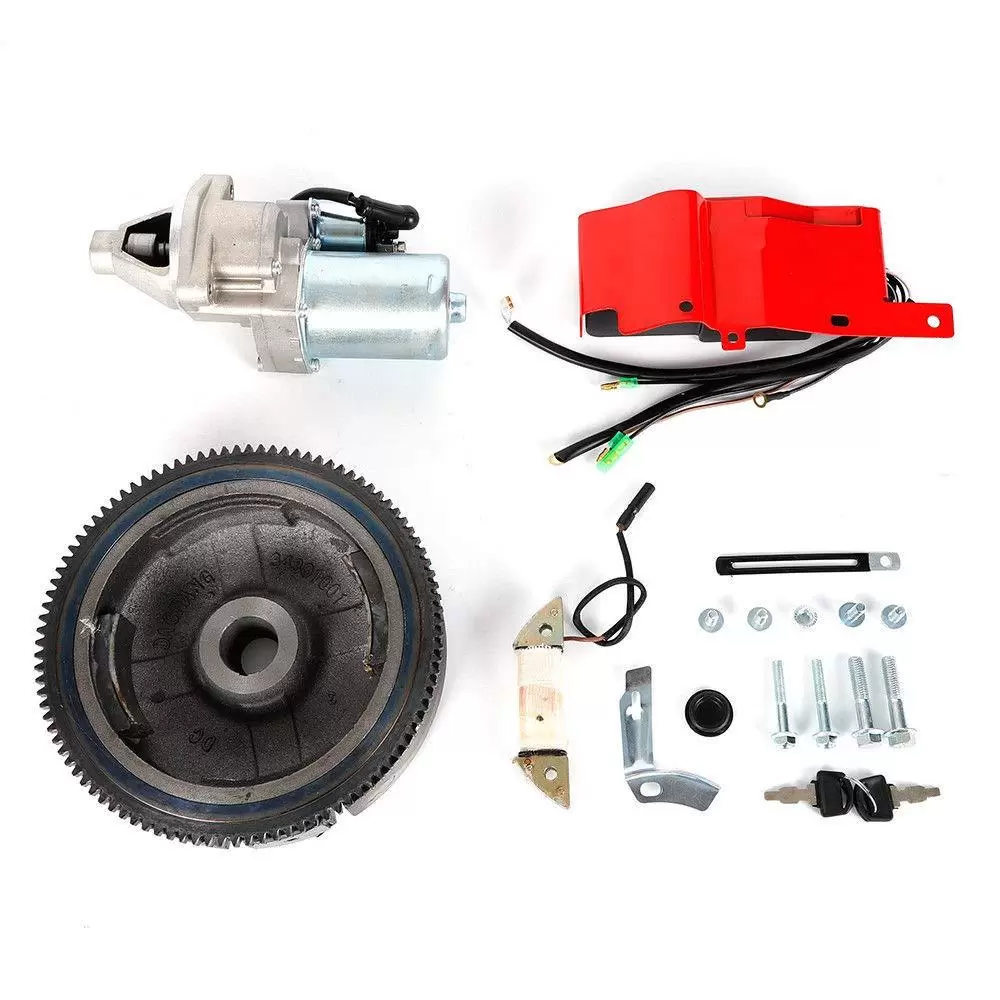 Electric Start Kit Flywheel Starter Motor for Honda GX340 11HP GX390 13HP Engine