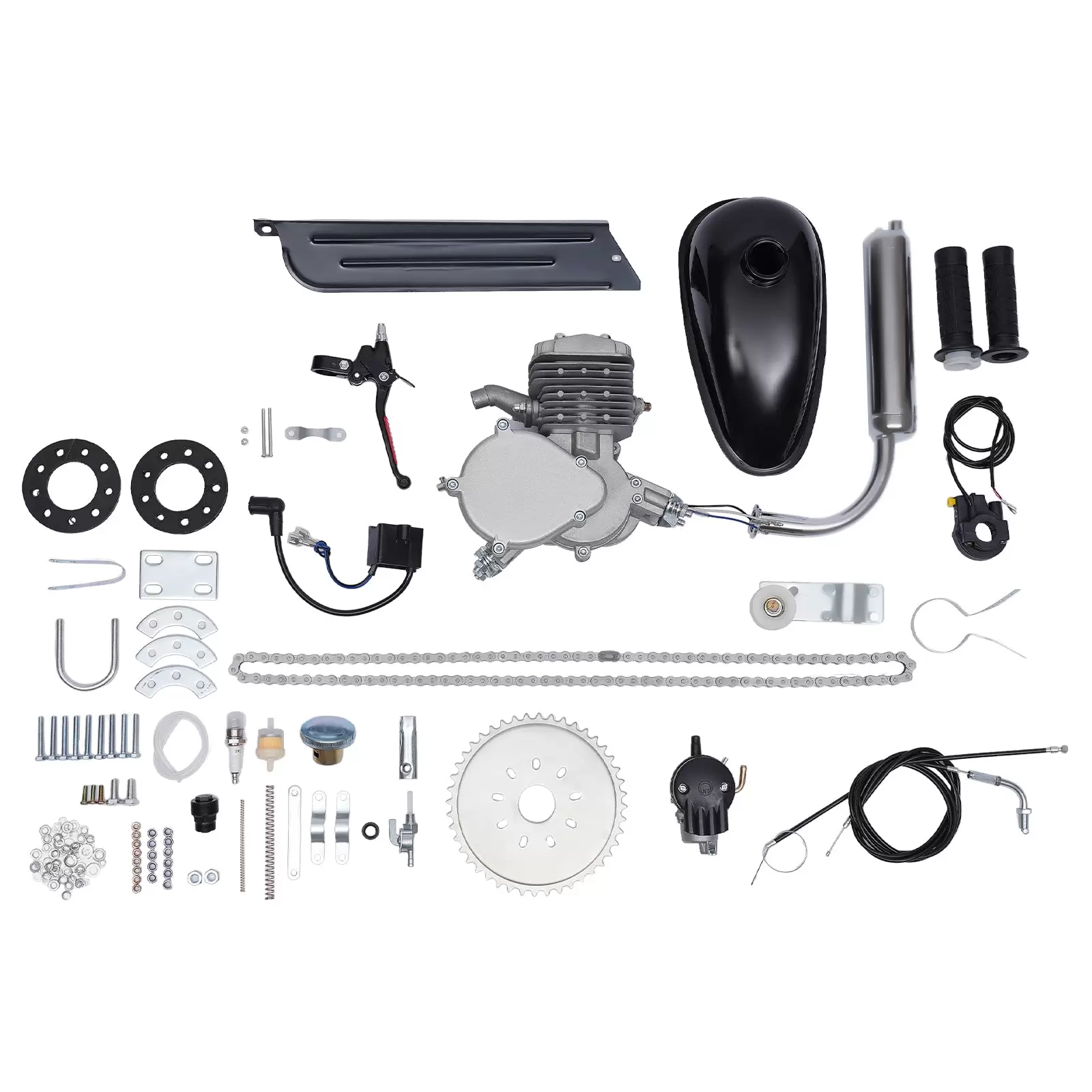 2 Stroke Gasoline Engine 80CC Motorized Engine Gasoline Bikes CDI Kit ...
