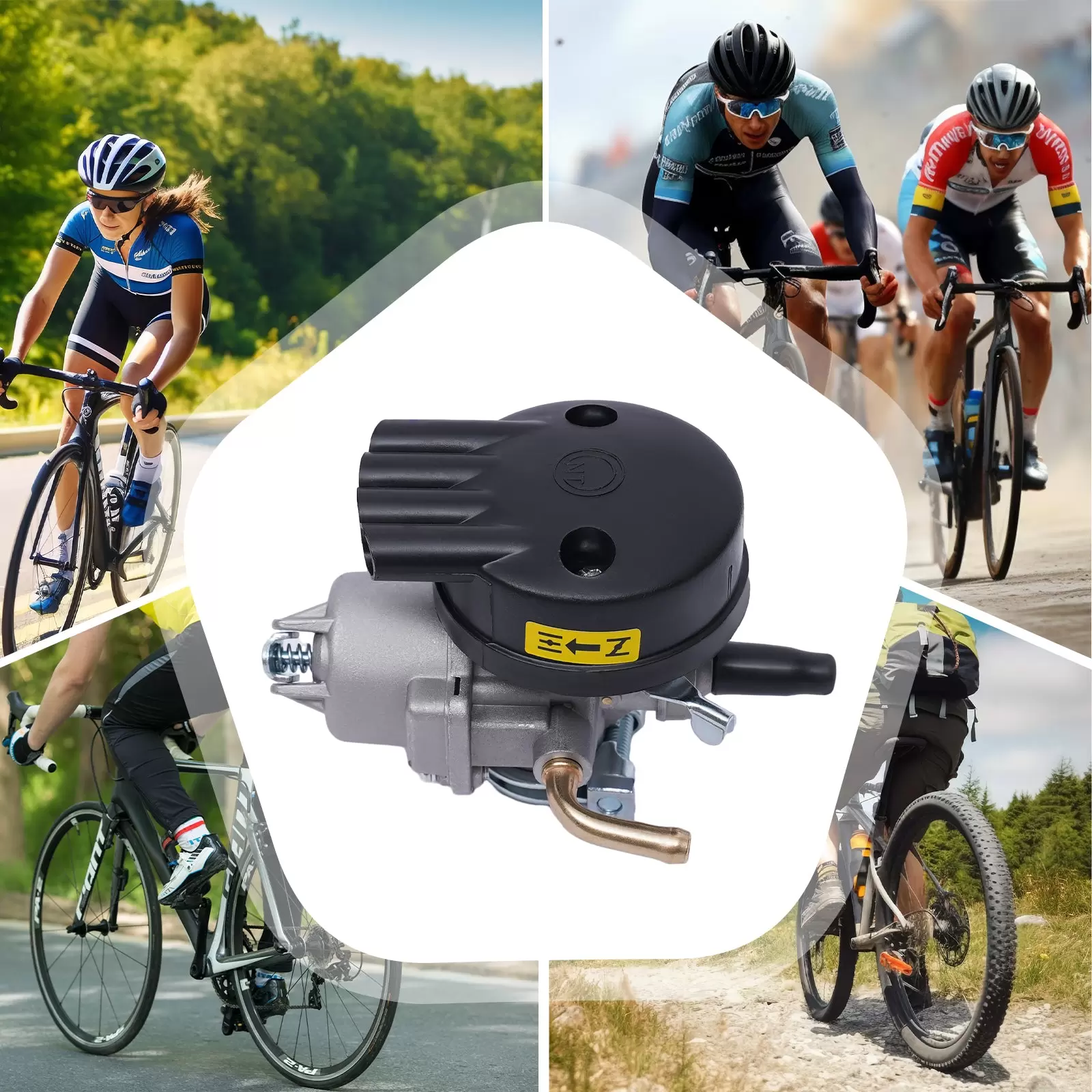 80cc Fahrradmotor Kits 2-Takt-Fahrradbenzinmotor Pedal Cycle Benzinmotor Kit