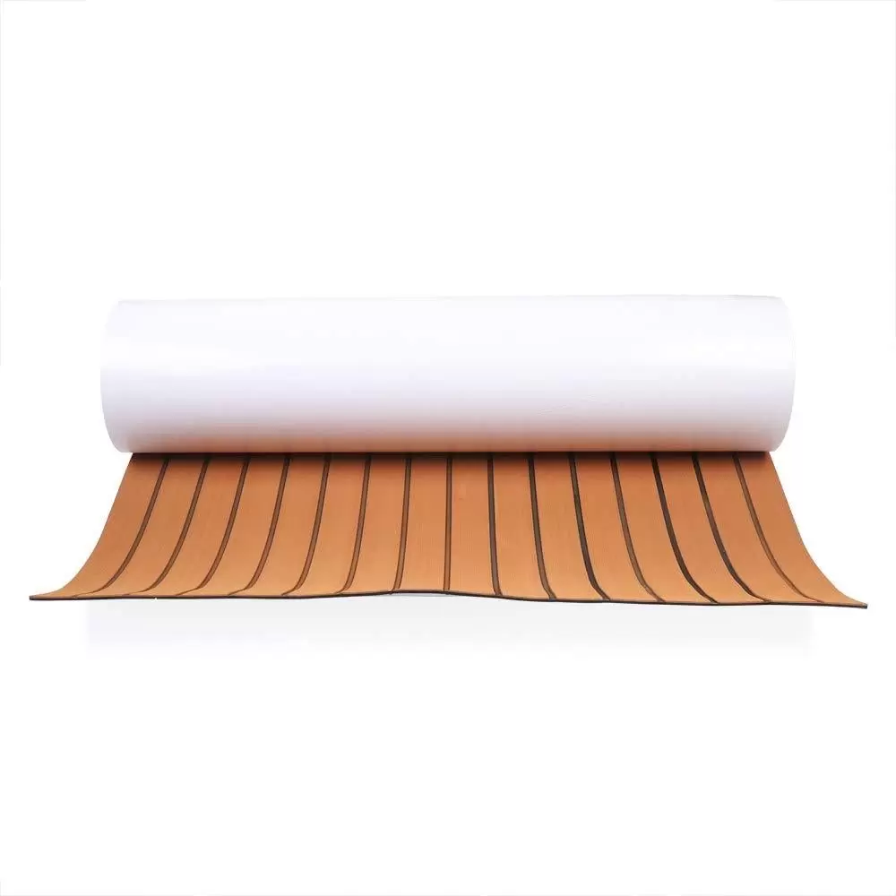 CNCEST 2400 * 900 * 6mm Eva Schaum Bodenbelag Fußboden Selbstklebend Mat Yacht Boot Decking