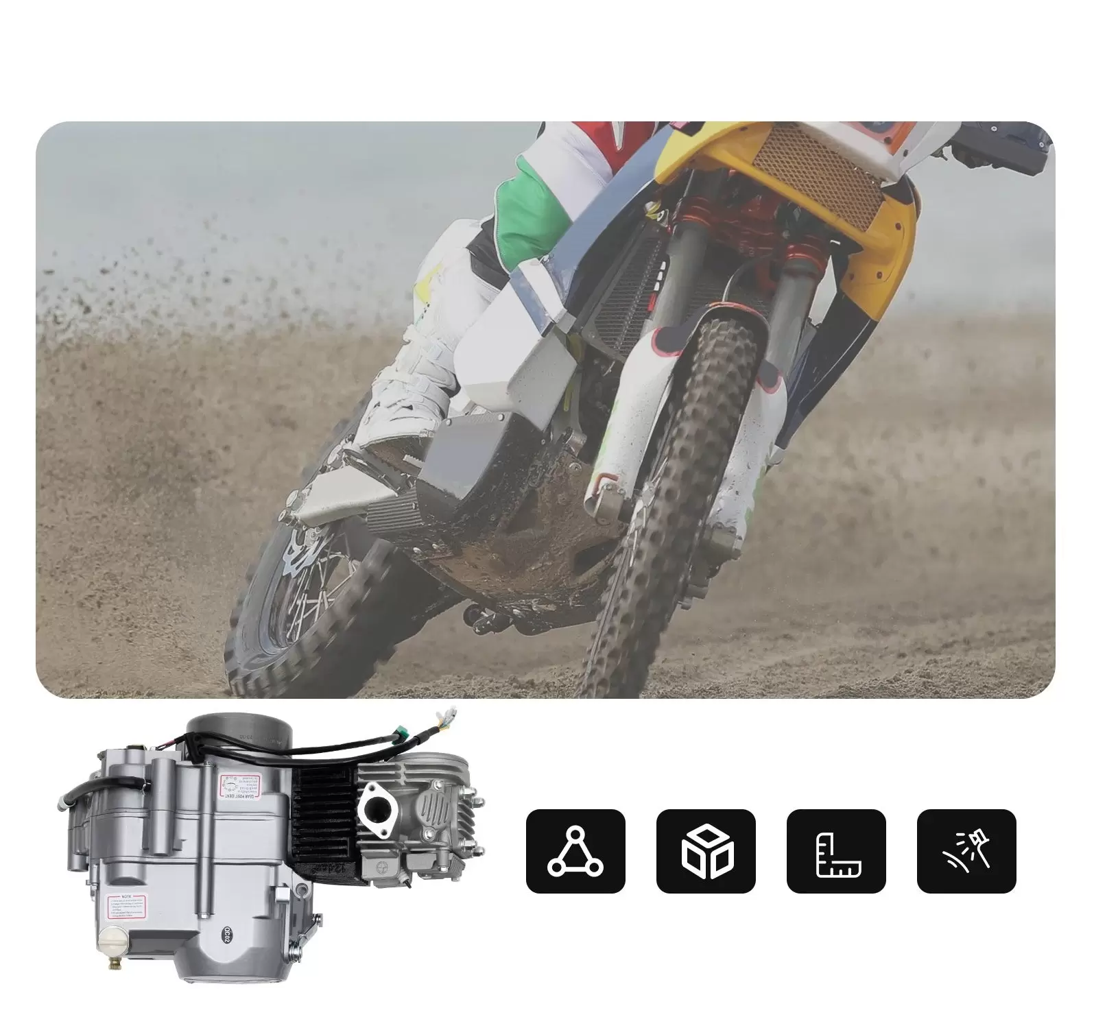 125CC 4-Takt Motor Getriebemotor Manuelle Luftgekühlt Motor 125CC 4-Takt Motor Getriebemotor Manuelle Luftgekühlt Motor