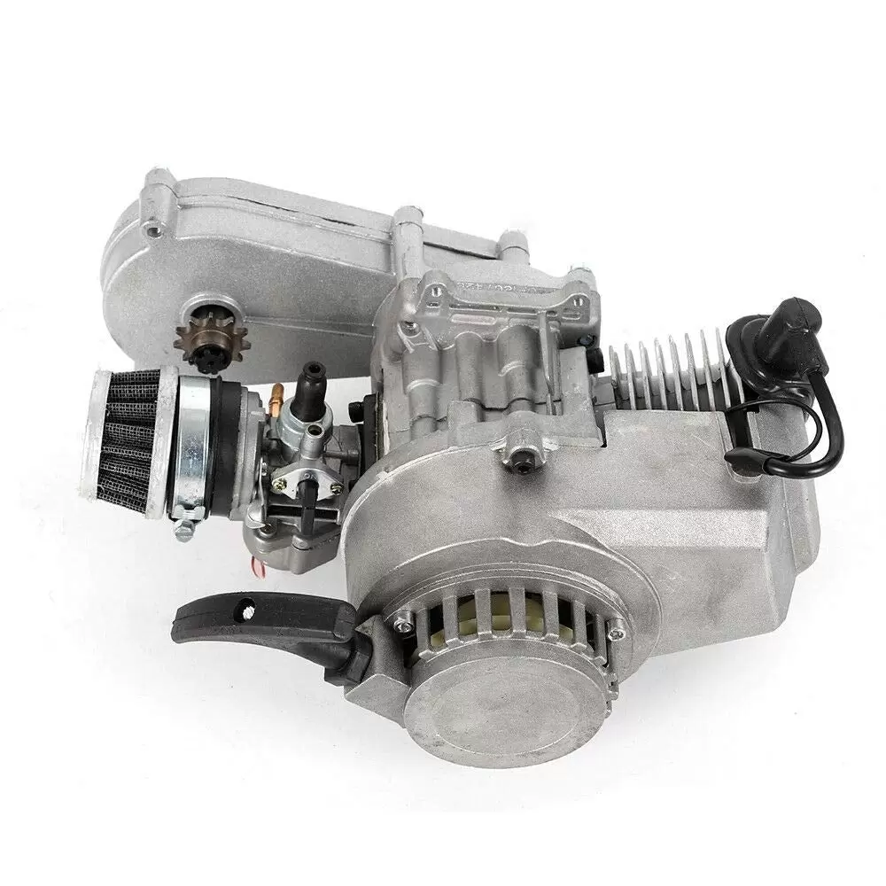 2 Takt 49cc Pocket-Bike Motor + Luftfilter mit 49ccm Dirtbike Cross ATV Roller
