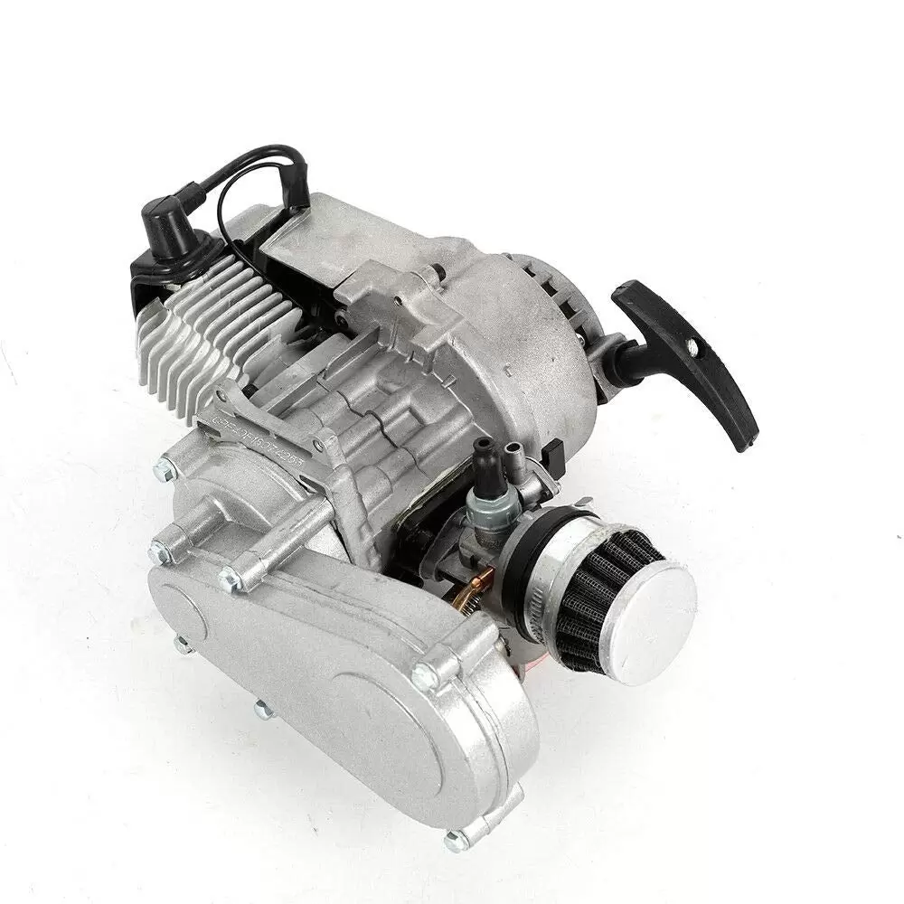 2 Takt 49cc Pocket-Bike Motor + Luftfilter mit 49ccm Dirtbike Cross ATV Roller