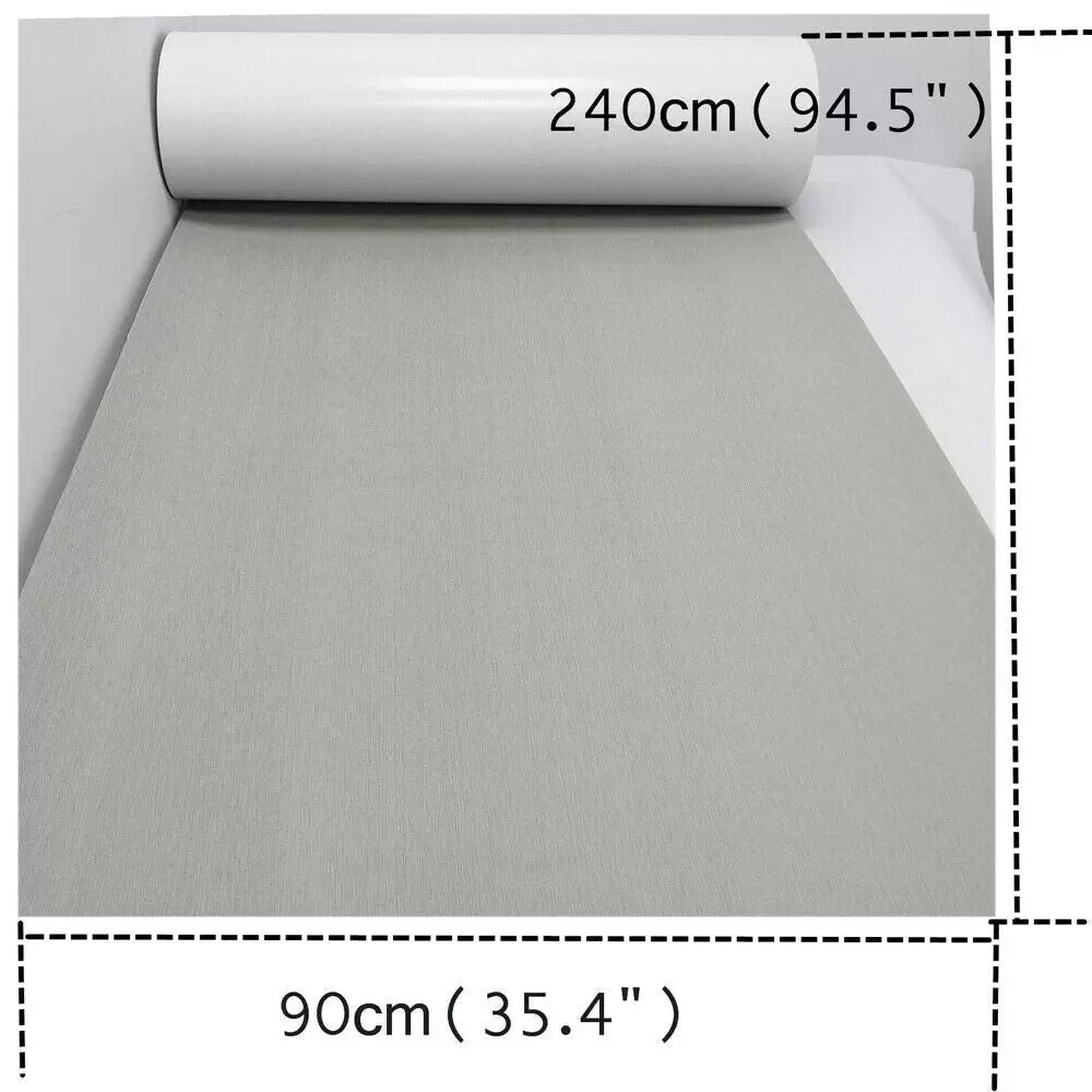 CNCEST 240cm x90cm x 0,6cm Self-Adhesive Eva-Bodenbelag aus Teakholz Selbstklebend