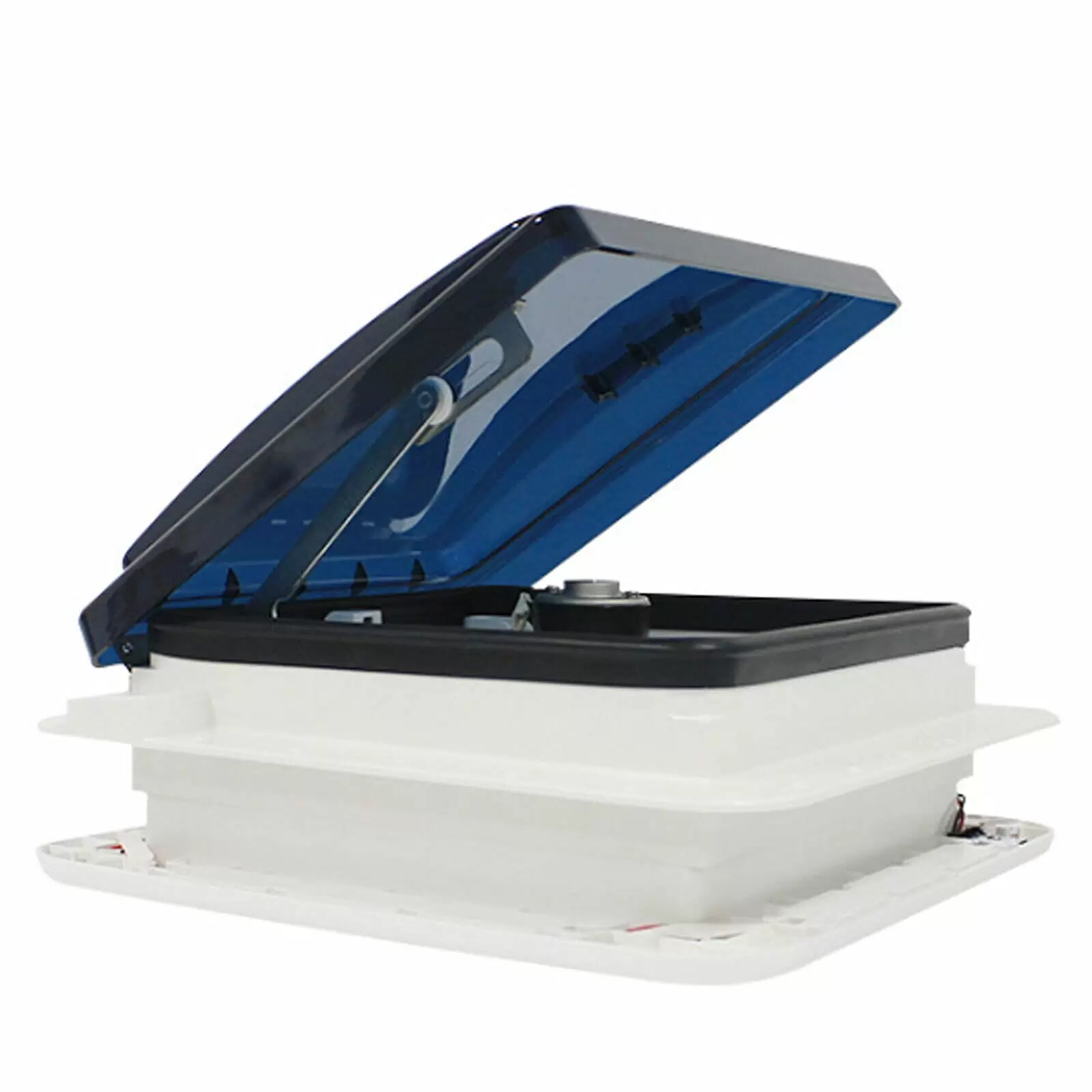 28*28 Cm Wohnmobil Luke Dachlüfter Lüfter Dachhaube Entlüftung Auspuff Dachluke Mit Led Licht