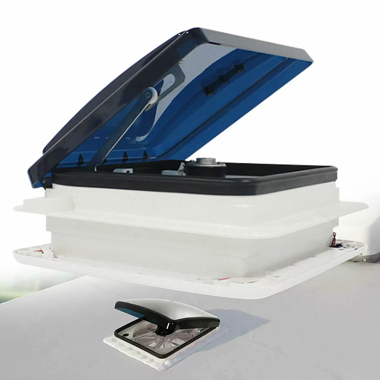 28*28 Cm Wohnmobil Luke Dachlüfter Lüfter Dachhaube Entlüftung Auspuff Dachluke Mit Led Licht 28*28 Cm Wohnmobil Luke Dachlüfter Lüfter Dachhaube Entlüftung Auspuff Dachluke Mit Led Licht