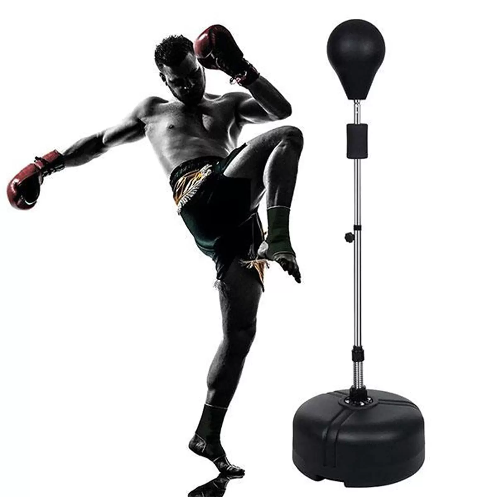 Boxen Boxsack 120-160cm Punchingball Boxsack Standboxsack Verstellbar Boxbirne