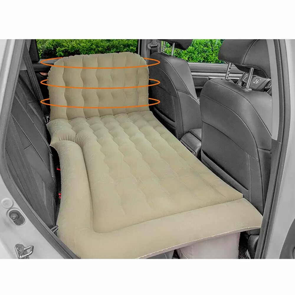 Auto Luftmatratze Aufblasbare Matratze PVC Matratze (Beige)