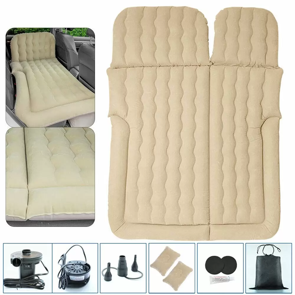 Auto Luftmatratze Aufblasbare Matratze PVC Matratze (Beige) Auto Luftmatratze Aufblasbare Matratze PVC Matratze (Beige)