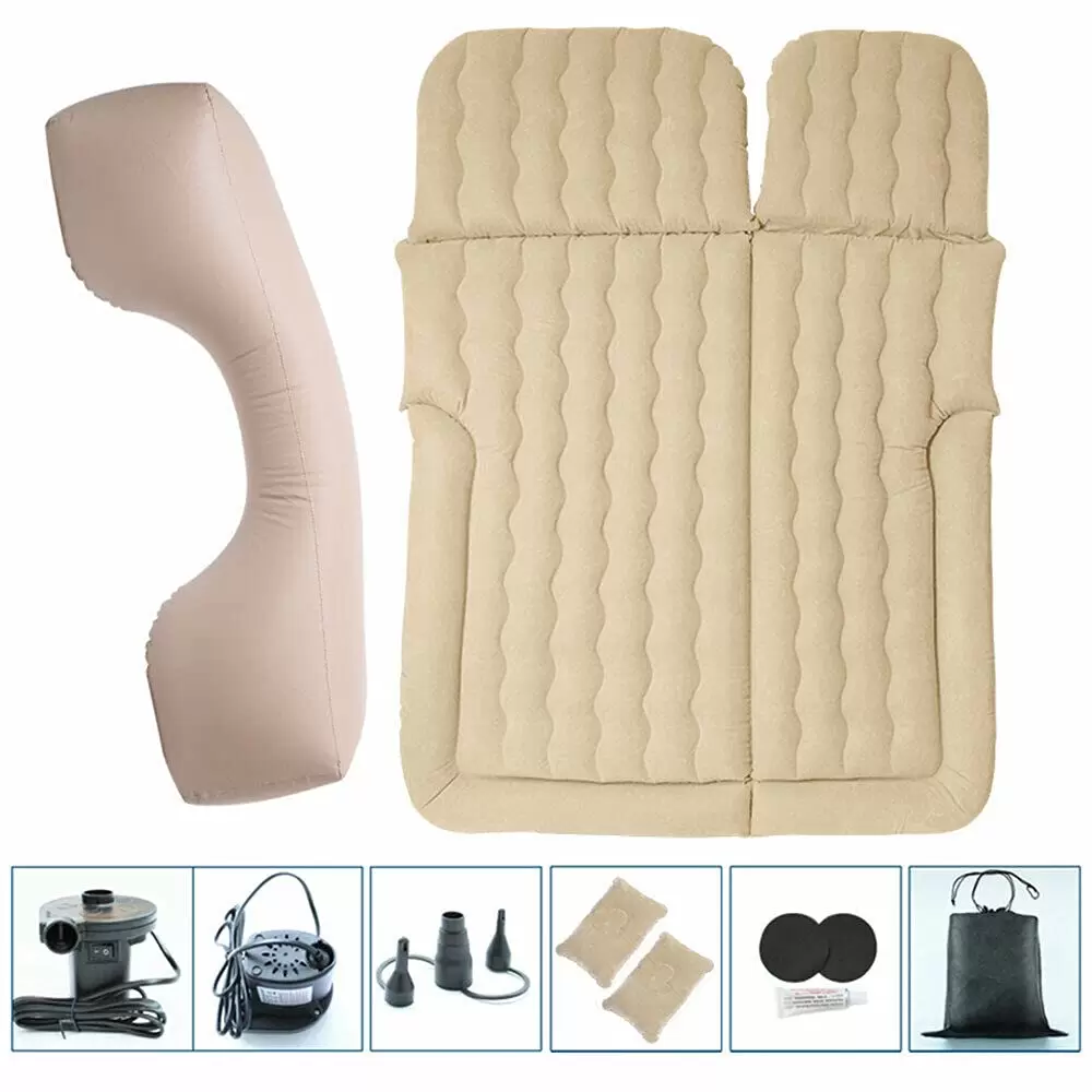 Auto Luftmatratze Aufblasbare Matratze PVC Matratze (Beige) Auto Luftmatratze Aufblasbare Matratze PVC Matratze (Beige)