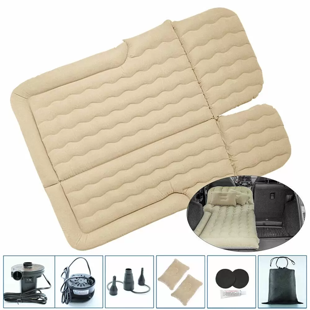 Auto Luftmatratze Aufblasbare Matratze PVC Matratze (Beige) Auto Luftmatratze Aufblasbare Matratze PVC Matratze (Beige)