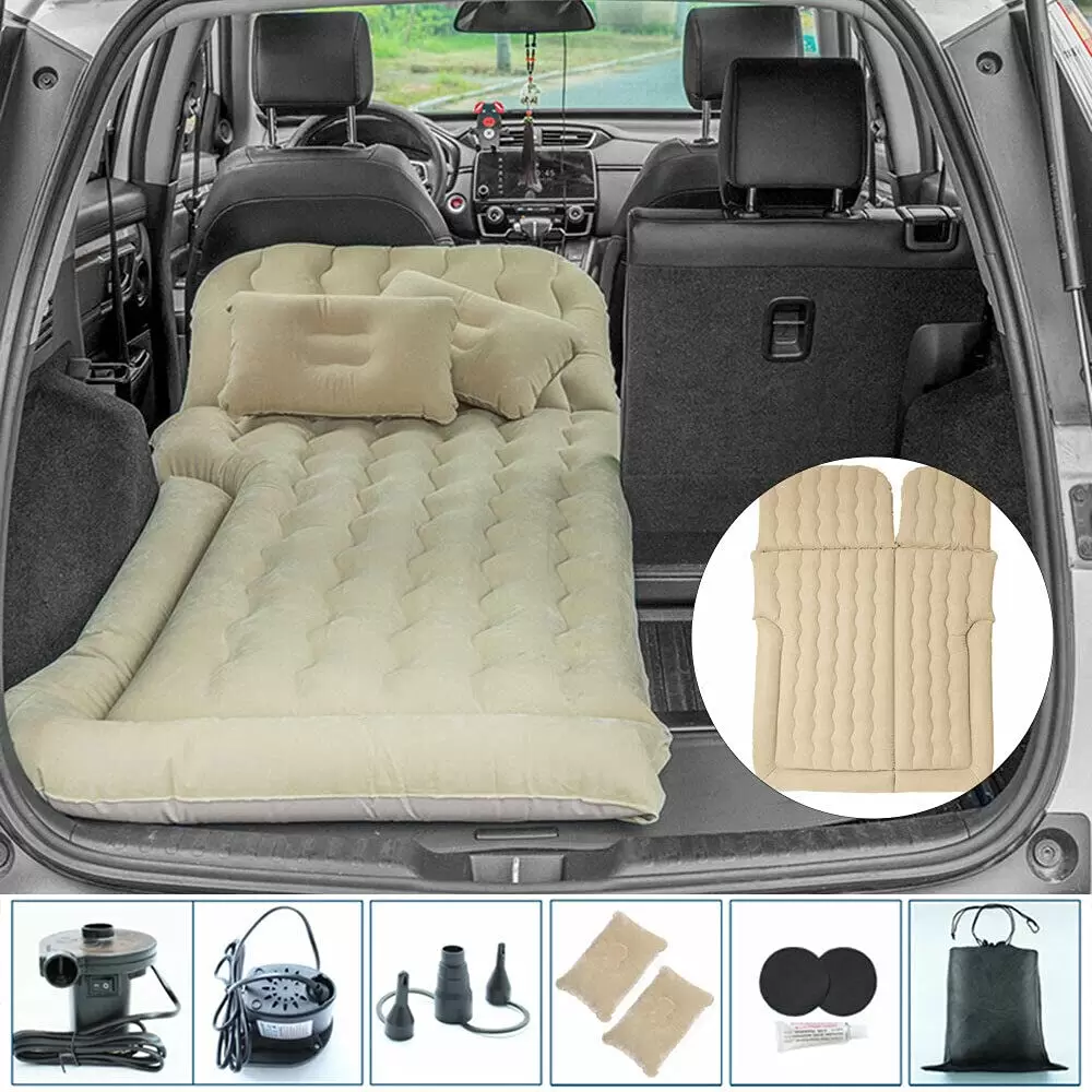 Auto Luftmatratze Aufblasbare Matratze PVC Matratze (Beige) Auto Luftmatratze Aufblasbare Matratze PVC Matratze (Beige)