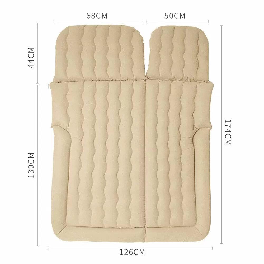 Auto Luftmatratze Aufblasbare Matratze PVC Matratze (Beige)