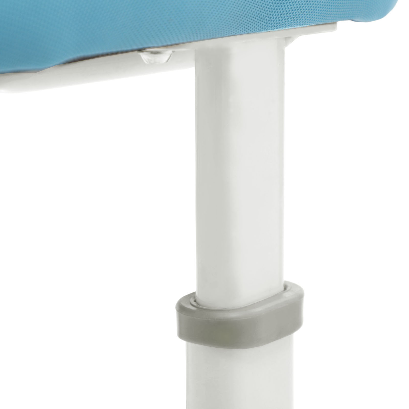 Pro model of desk stool with adjustable backrest for posture correction - blue