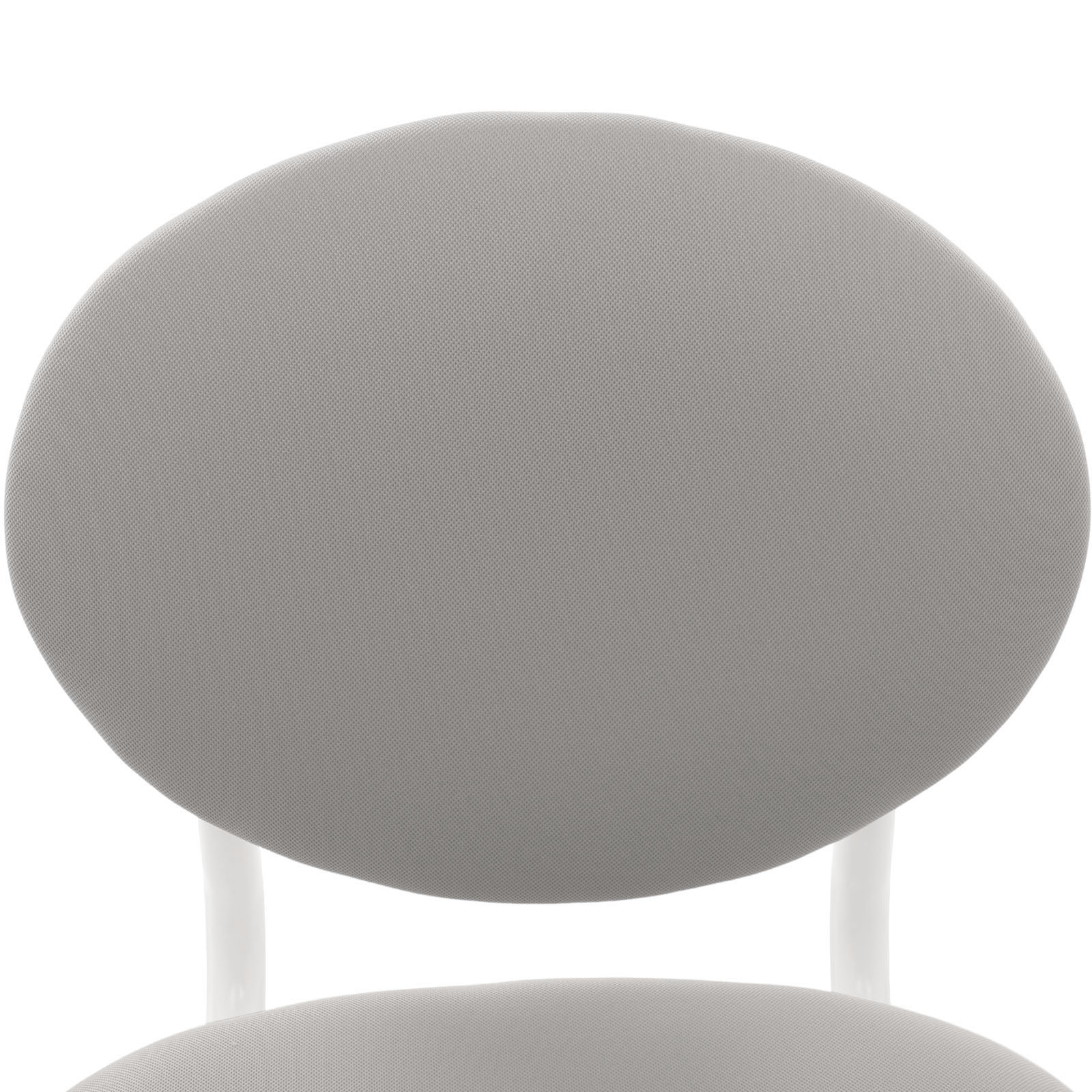 Pro model of desk stool with adjustable backrest for posture correction - elegant gray