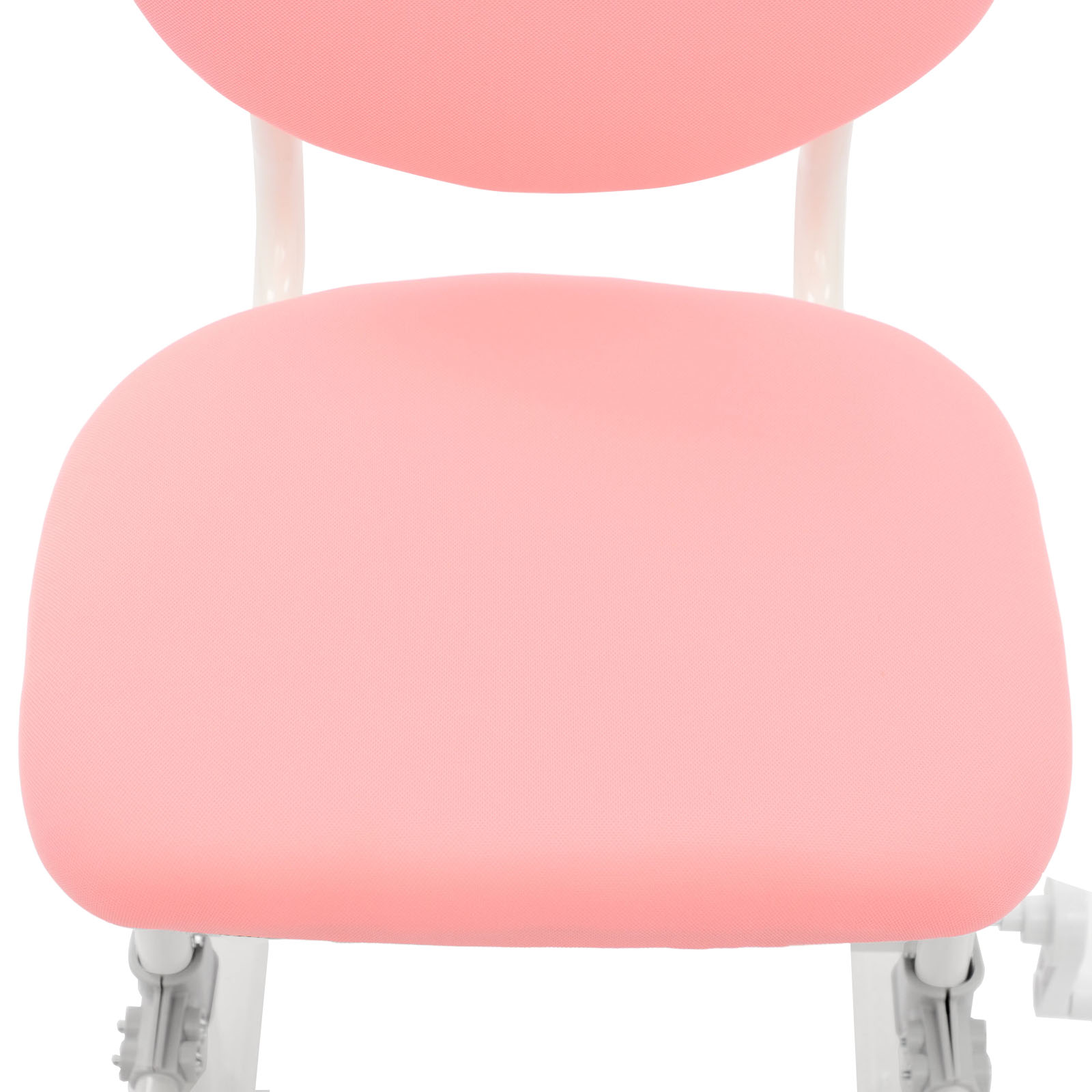 Pro model of desk stool with adjustable backrest for posture correction - Princess pink