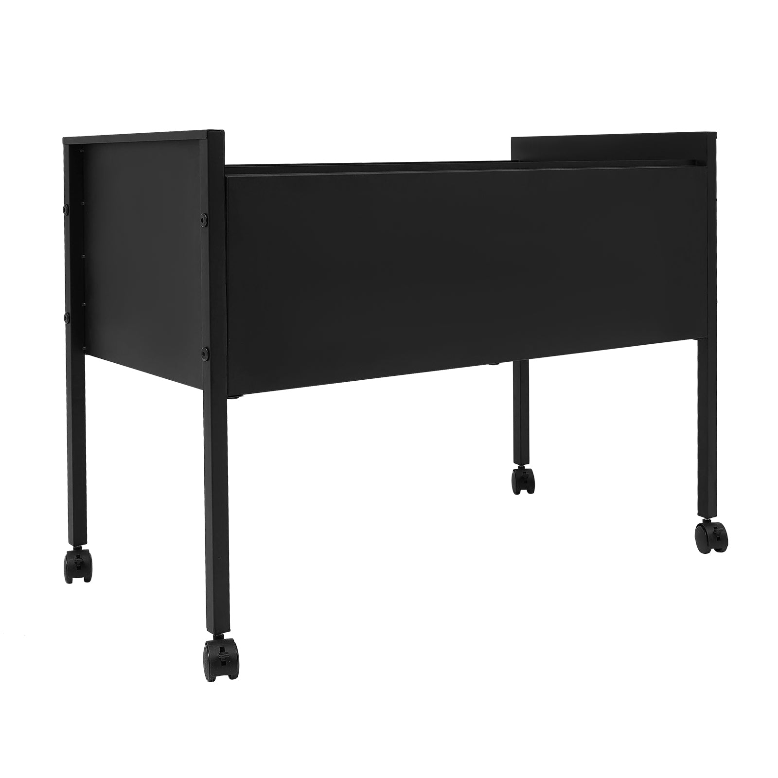 Rollcontainer, Rollwagen für Hängeregistraturen, Kapazität 100 (Schwarz)
