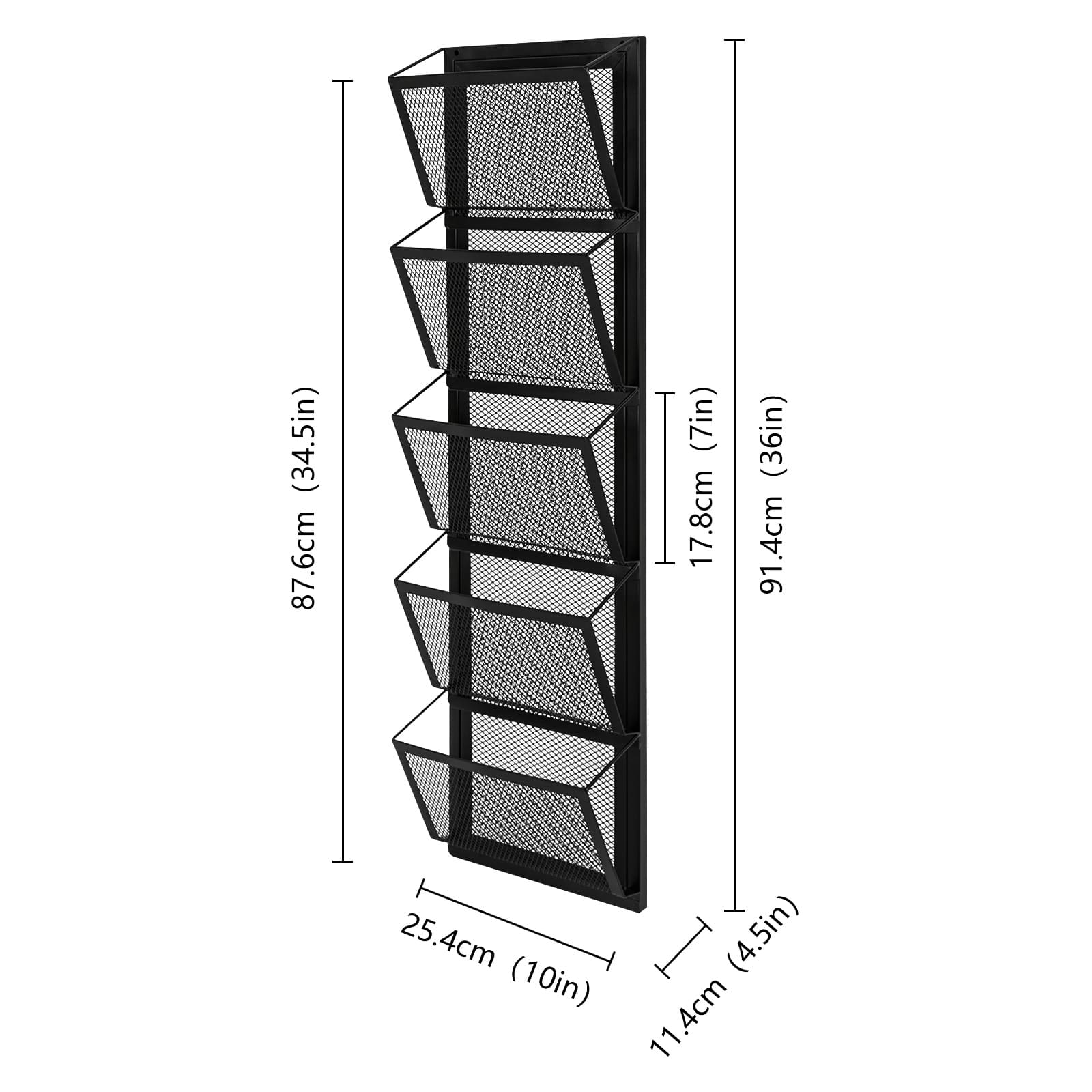 An der Wand montierter Aktenständer, Postständerhalter, Wandbehangkorb An der Wand montierter Aktenständer, Postständerhalter, Wandbehangkorb