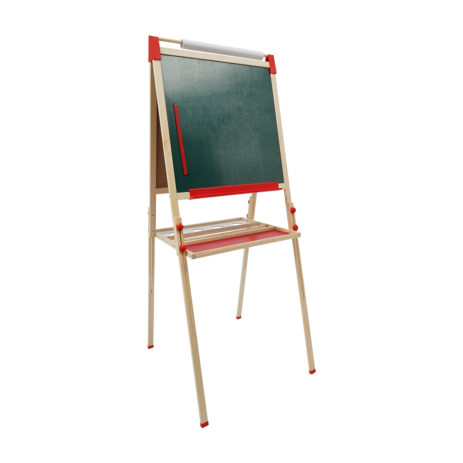 Doppelseitiges Whiteboard und Tafel, Kindertafel mit Zahlen und weiterem Zubehör, höhenverstellbare Staffelei für Kinder