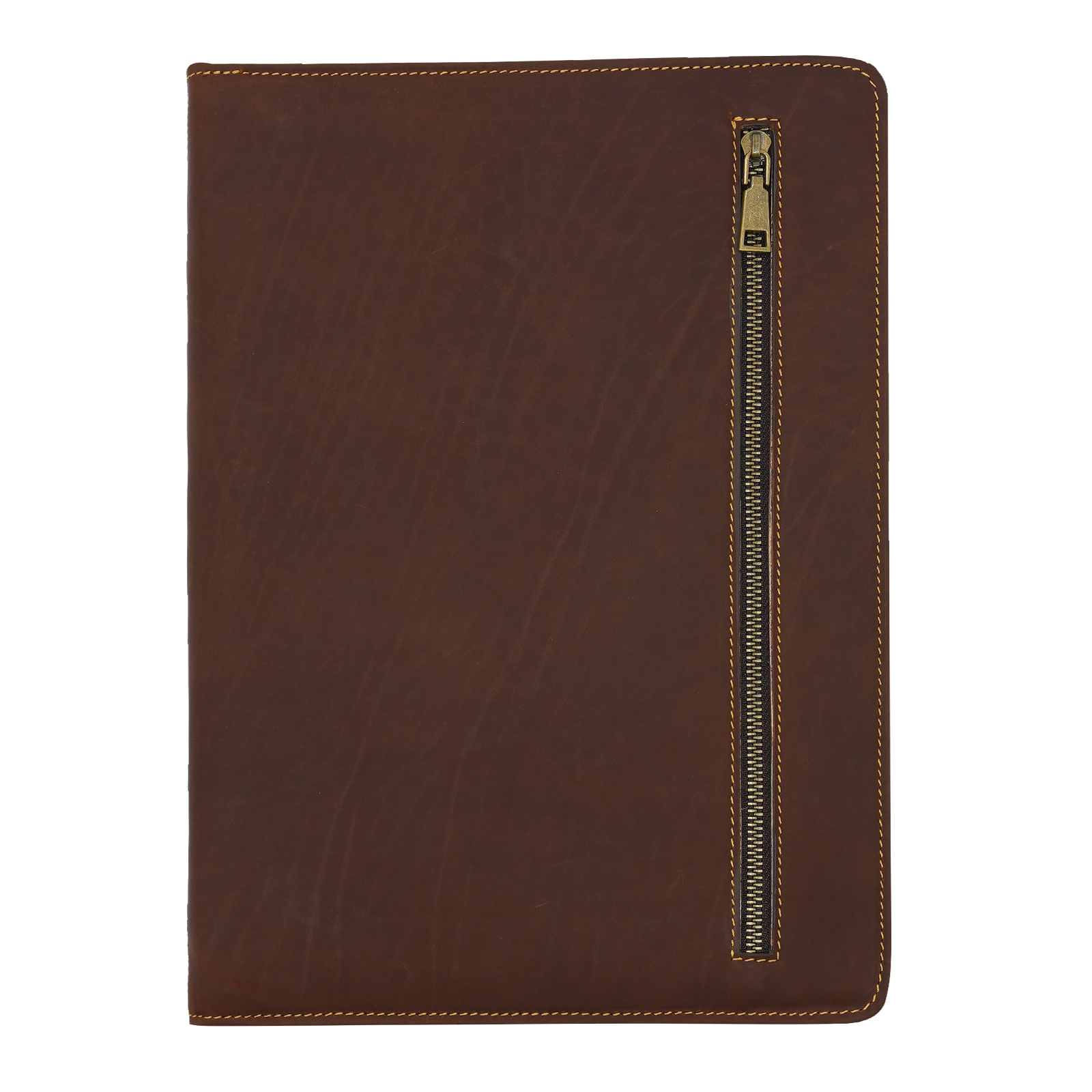 Leder-Portfolio, Binder, Lebenslauf, Padfolio mit Reißverschluss
