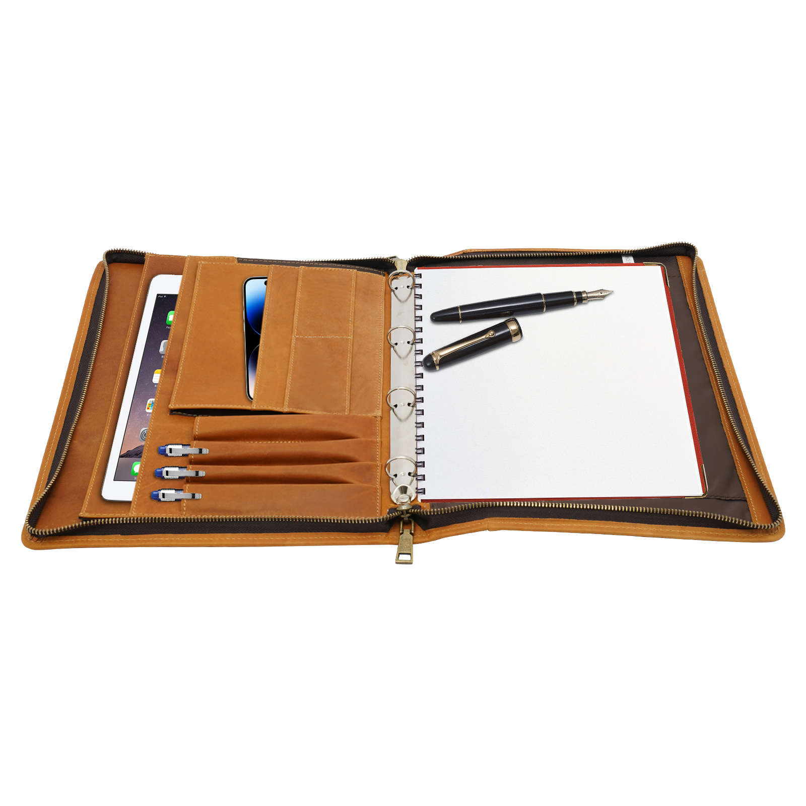 Professioneller Business Organizer für A4 Brief/Notizblock Geschenk für Männer für Geschäftsreisen Pendeln Braun Professioneller Business Organizer für A4 Brief/Notizblock Geschenk für Männer für Geschäftsreisen Pendeln Braun
