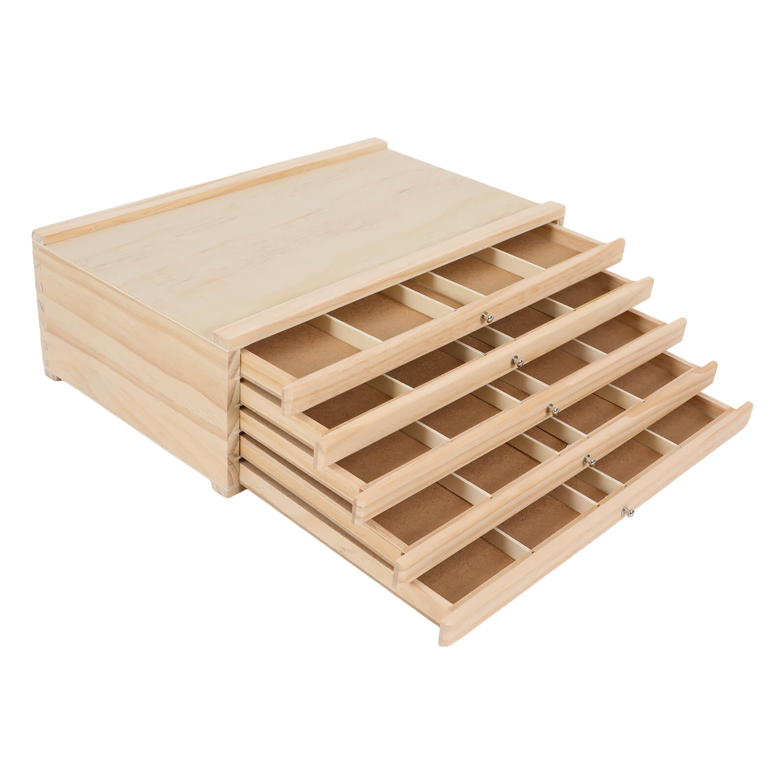 Storage box with compartments and drawers, storage box for art supplies ...