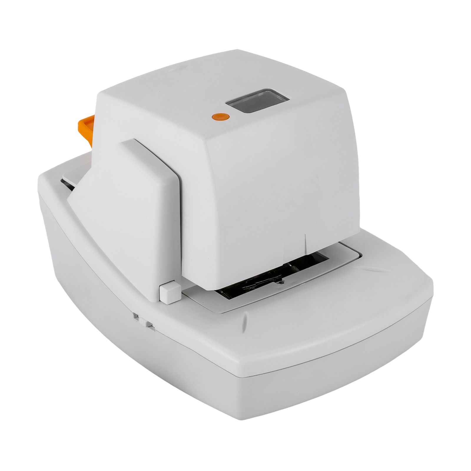 Robuster elektrischer Hefter, automatischer Flachhefter, 70 Blatt, leise, kein Stau, fürs Büro (weiß) Robuster elektrischer Hefter, automatischer Flachhefter, 70 Blatt, leise, kein Stau, fürs Büro (weiß)