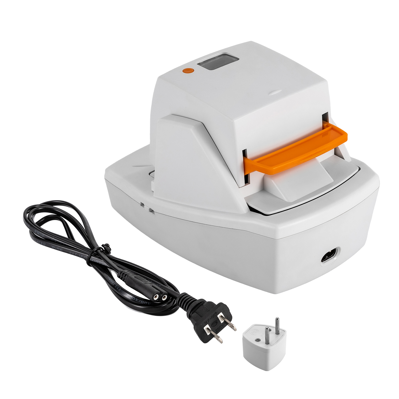 Robuster elektrischer Hefter, automatischer Flachhefter, 70 Blatt, leise, kein Stau, fürs Büro (weiß) Robuster elektrischer Hefter, automatischer Flachhefter, 70 Blatt, leise, kein Stau, fürs Büro (weiß)