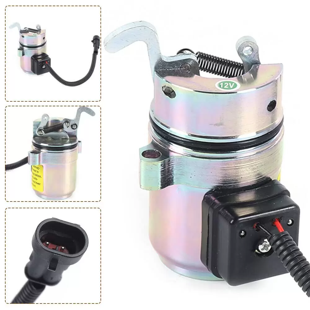 Magnetventil, 12V Profi Stopmagnet Absteller Abstellmotor Solenoid Abstellmagnet für F2L2011