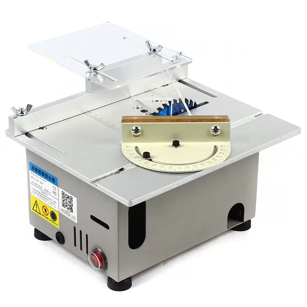 Tischkreissäge 96W Tisch Schneidemaschine Mini Tischsäge Kreissäge DIY Holzbearbeitung Tischkreissägen