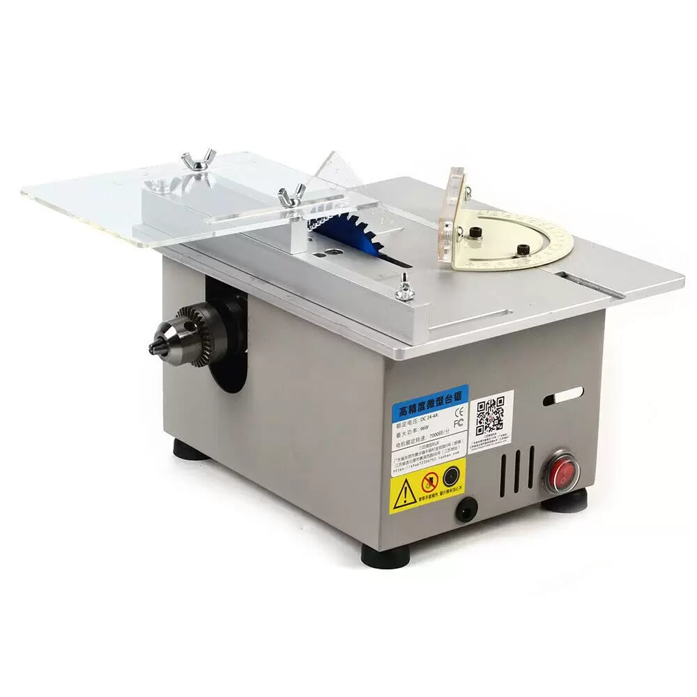 Tischkreissäge 96W Tisch Schneidemaschine Mini Tischsäge Kreissäge DIY Holzbearbeitung Tischkreissägen