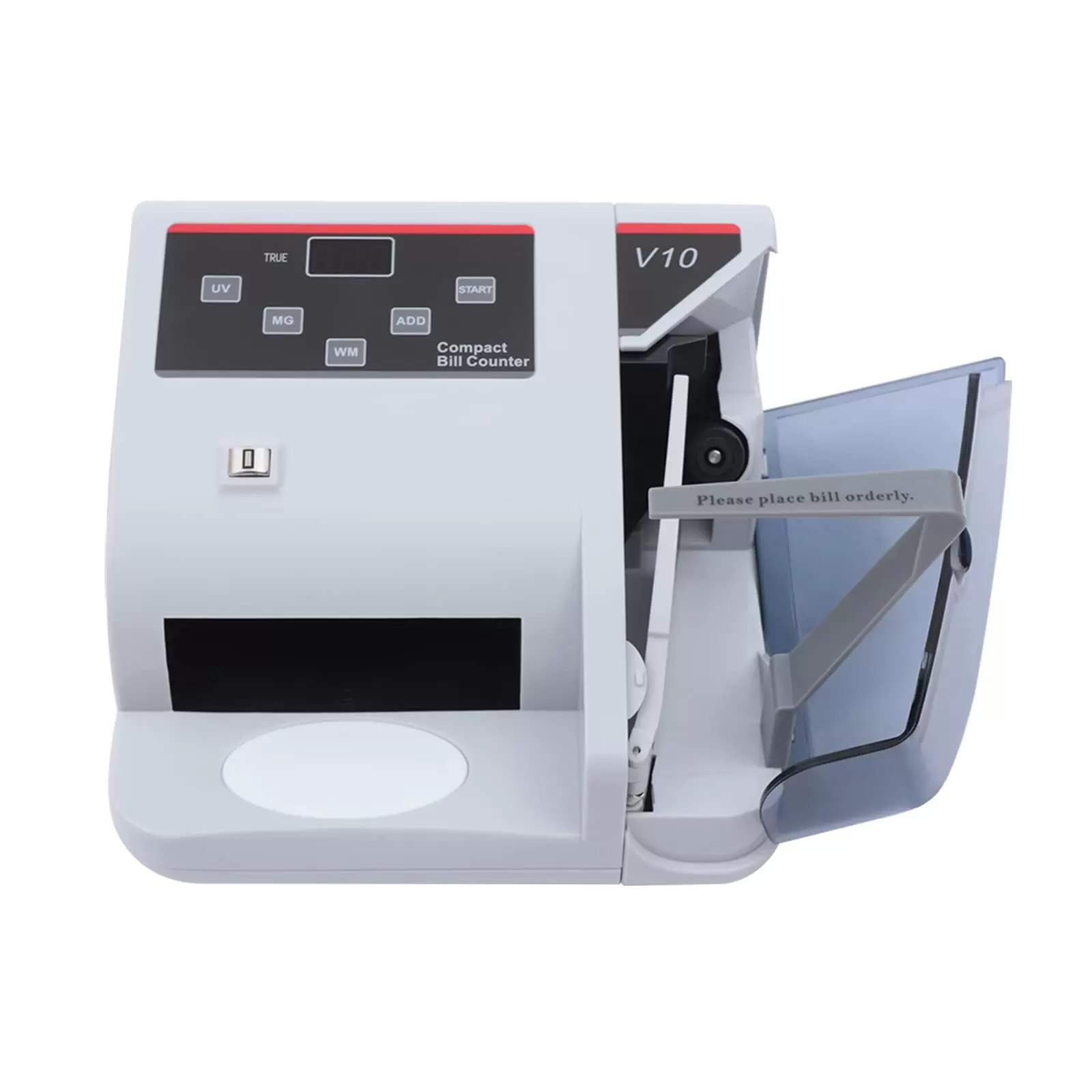 Tragbarer Geldzähler Falschgelderkennung 600pcs/min Banknotenzähler Mehrwährungs-Zählmaschine 100-240V mit LED Anzeige