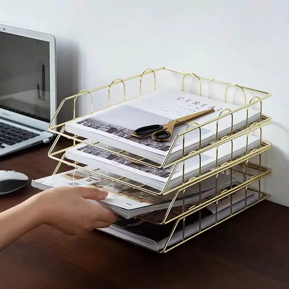 4 Schreibtisch Organizer,A4 Ablage Briefablage Stapelbare ,Metall Büro Aufbewahrungskiste 4 Schreibtisch Organizer,A4 Ablage Briefablage Stapelbare ,Metall Büro Aufbewahrungskiste