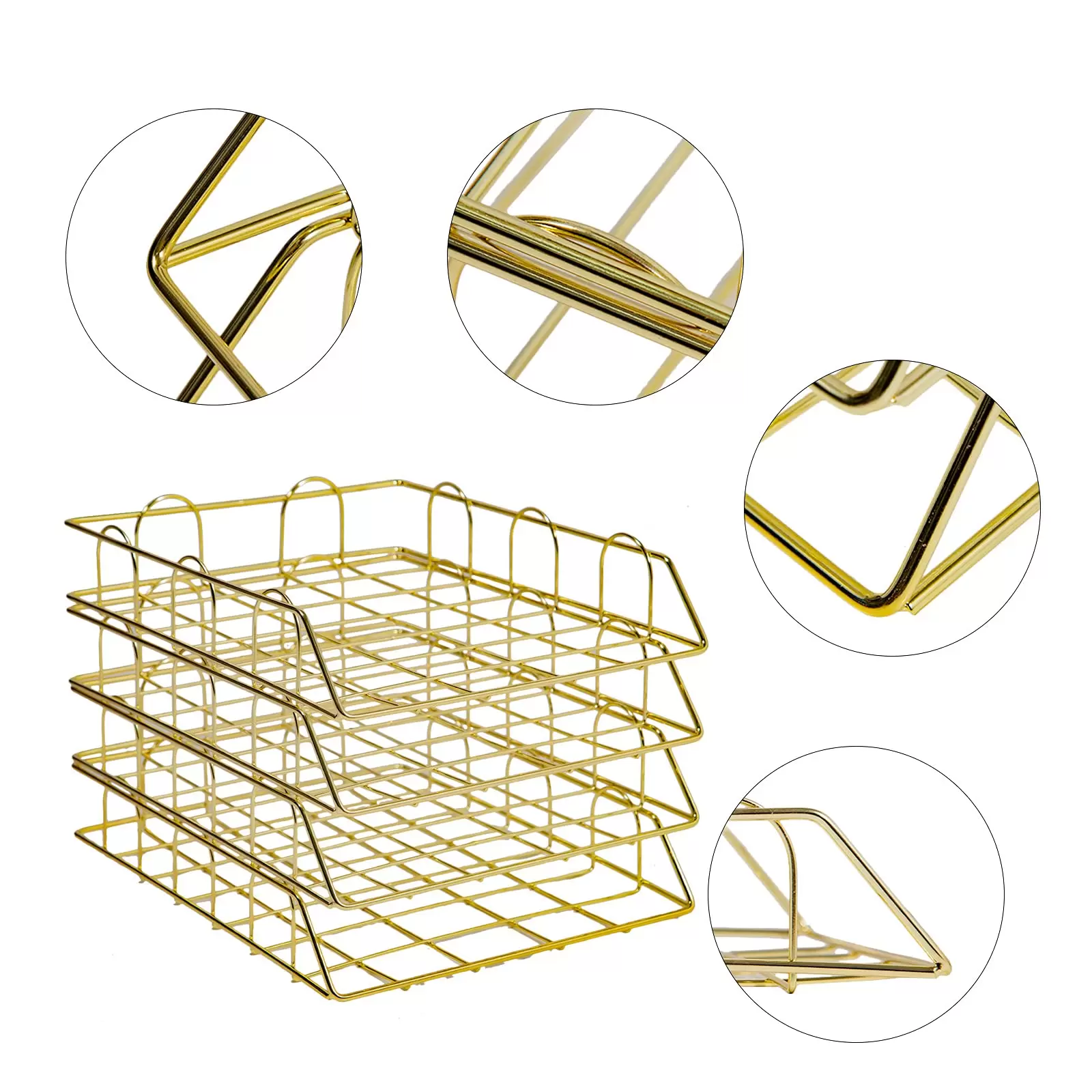 4 Schreibtisch Organizer,A4 Ablage Briefablage Stapelbare ,Metall Büro Aufbewahrungskiste 4 Schreibtisch Organizer,A4 Ablage Briefablage Stapelbare ,Metall Büro Aufbewahrungskiste