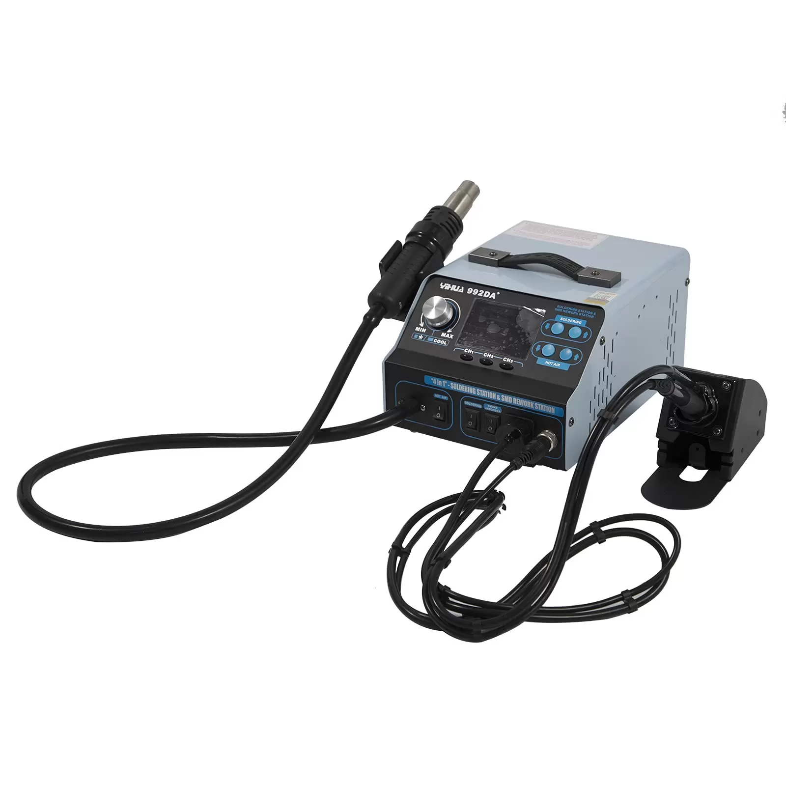 Lötstation Digitale Entlötkolben 4 in 1 Heißluft Lötkolben Entlötstation SMD Repairing Station mit LCD Display