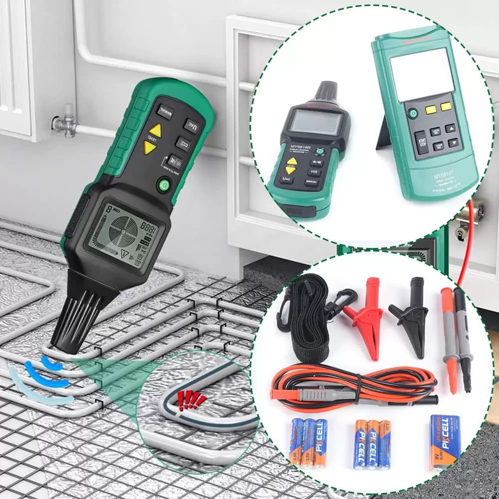 Kabeltester Ortungsgerät - AC/DC 35-400 Digital Prüfvorrichtung, mit mit Sender & Empfänger Kabeltester Ortungsgerät - AC/DC 35-400 Digital Prüfvorrichtung, mit mit Sender & Empfänger