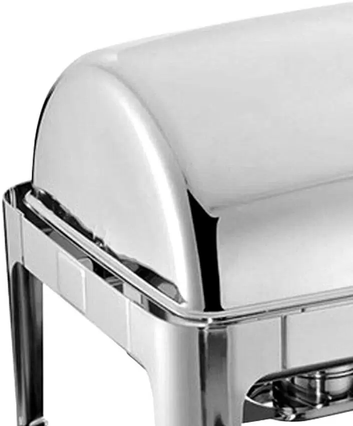 9L wärmer Chafing Dish Warming Container Klappdeckel Wärmebehälter Herd mit 2 halben Größen Catering-Tabletts 9L wärmer Chafing Dish Warming Container Klappdeckel Wärmebehälter Herd mit 2 halben Größen Catering-Tabletts