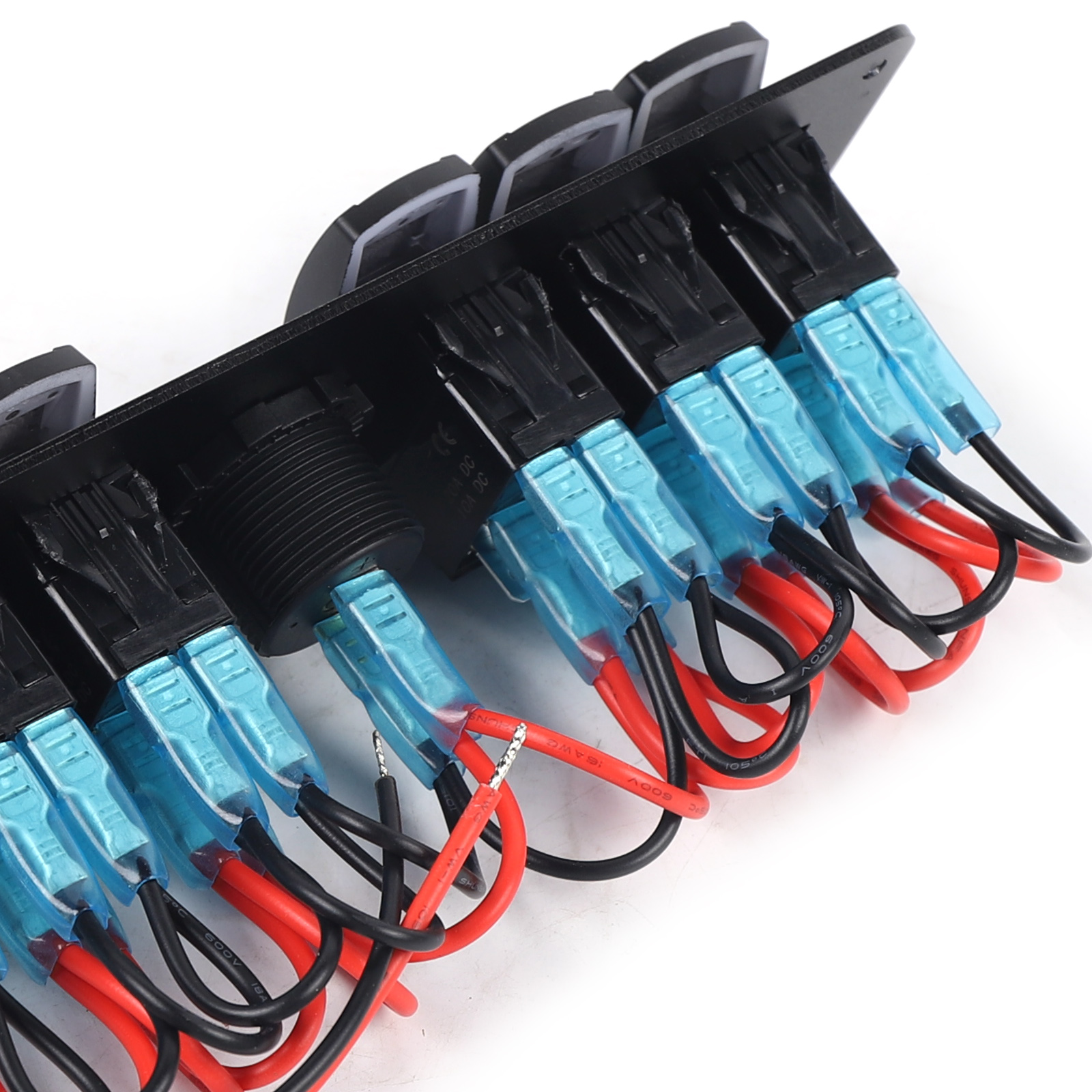 DC 12V/24V 6-Gang LED-Schalterpanel Schalttafel für Auto Bus Boot DC 12V/24V 6-Gang LED-Schalterpanel Schalttafel für Auto Bus Boot