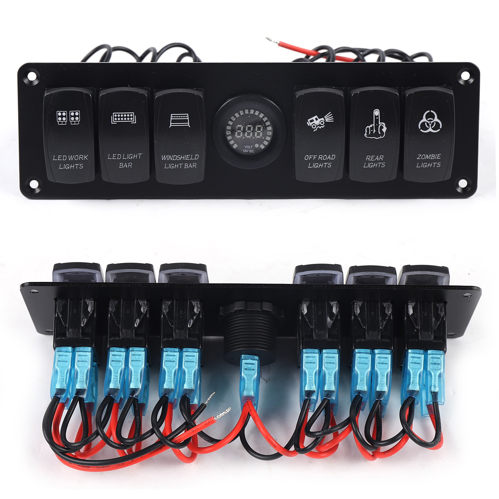DC 12V/24V 6-Gang LED-Schalterpanel Schalttafel für Auto Bus Boot DC 12V/24V 6-Gang LED-Schalterpanel Schalttafel für Auto Bus Boot