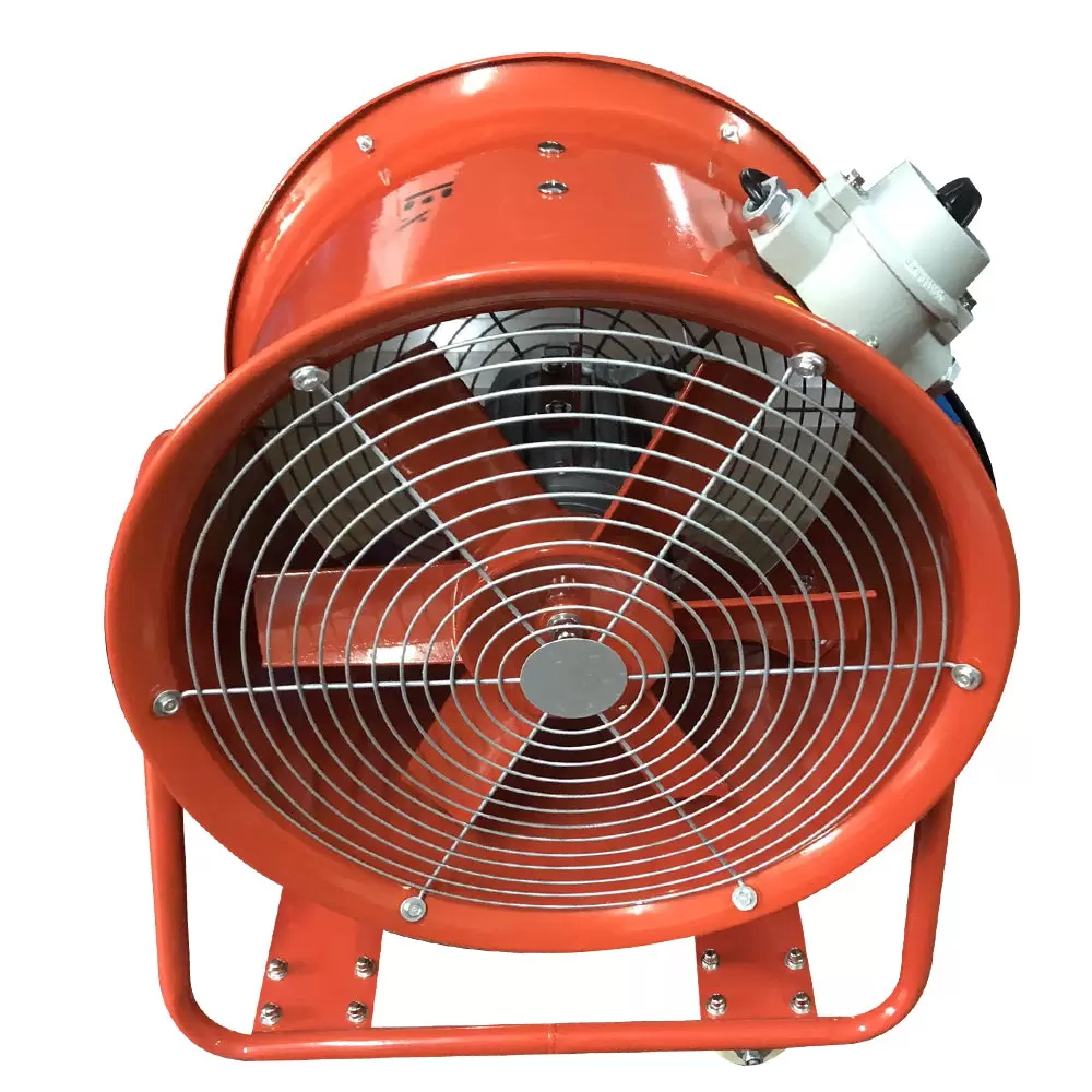 18 Zoll Tragbarer Axialventilator 2800 U / min 1100 W mit 4 Räder